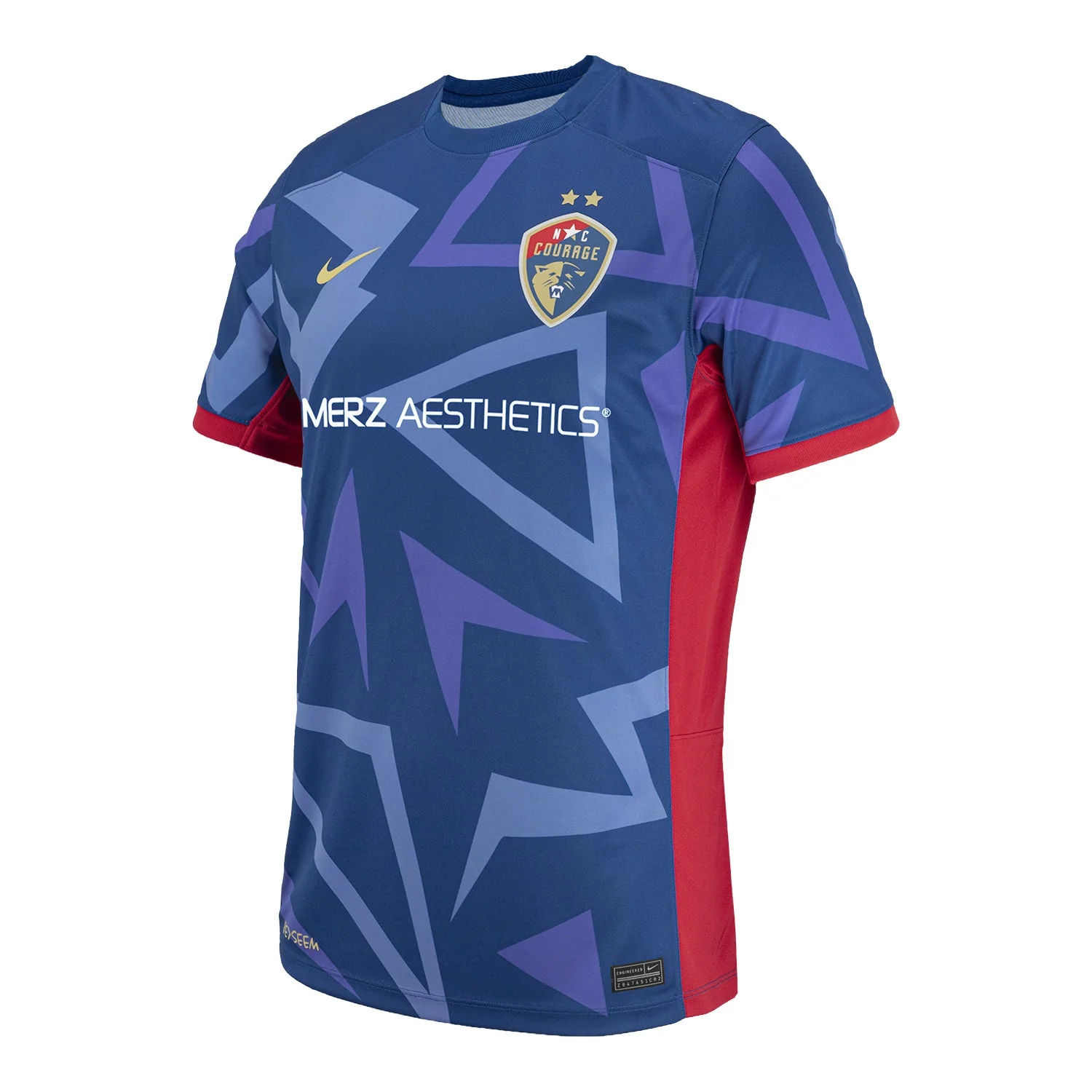 2024 Unisex NC Courage Nike Blue Primary Replica Customizable Jersey - Image 4