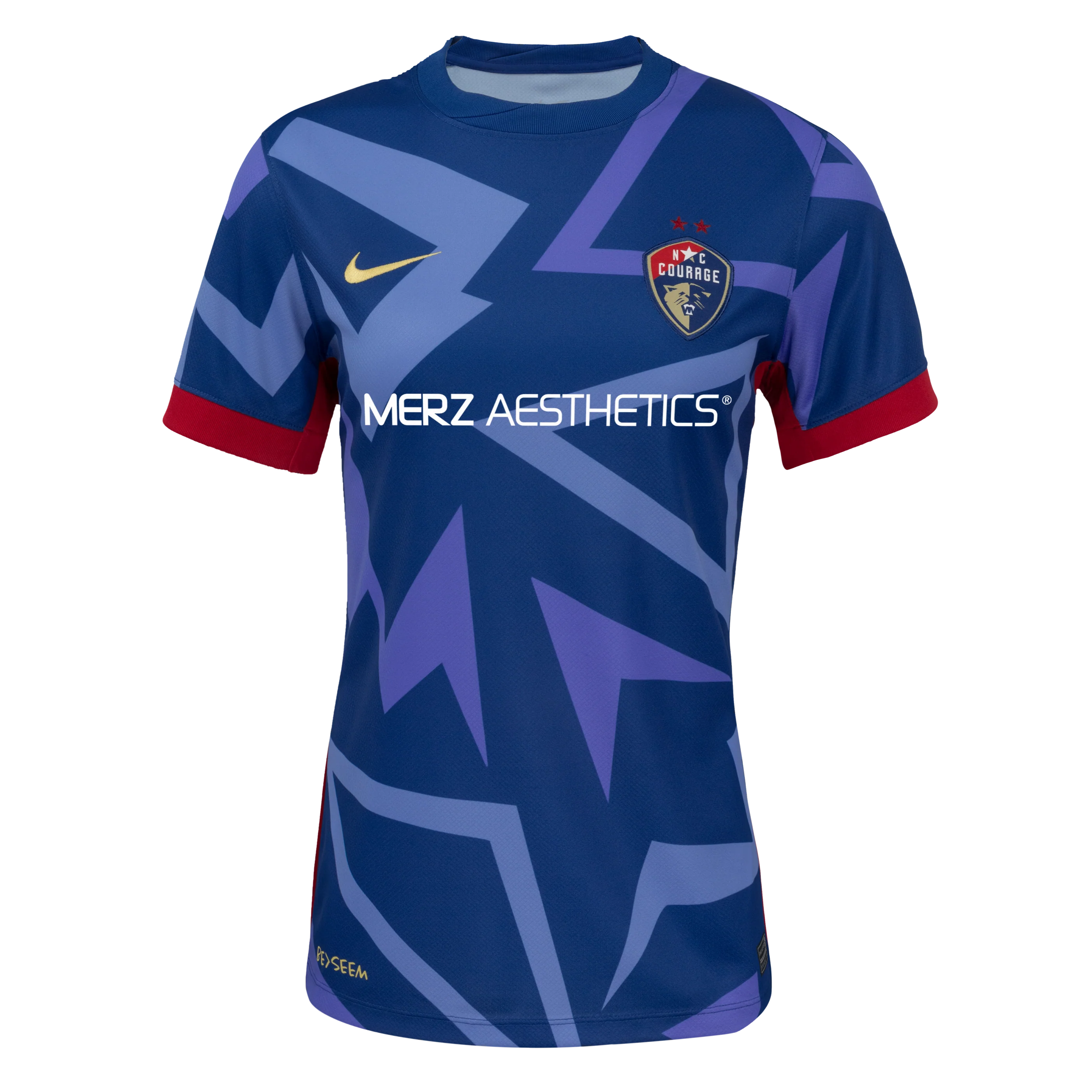 2024 Women's NC Courage Nike Blue Primary Replica Customizable Jersey