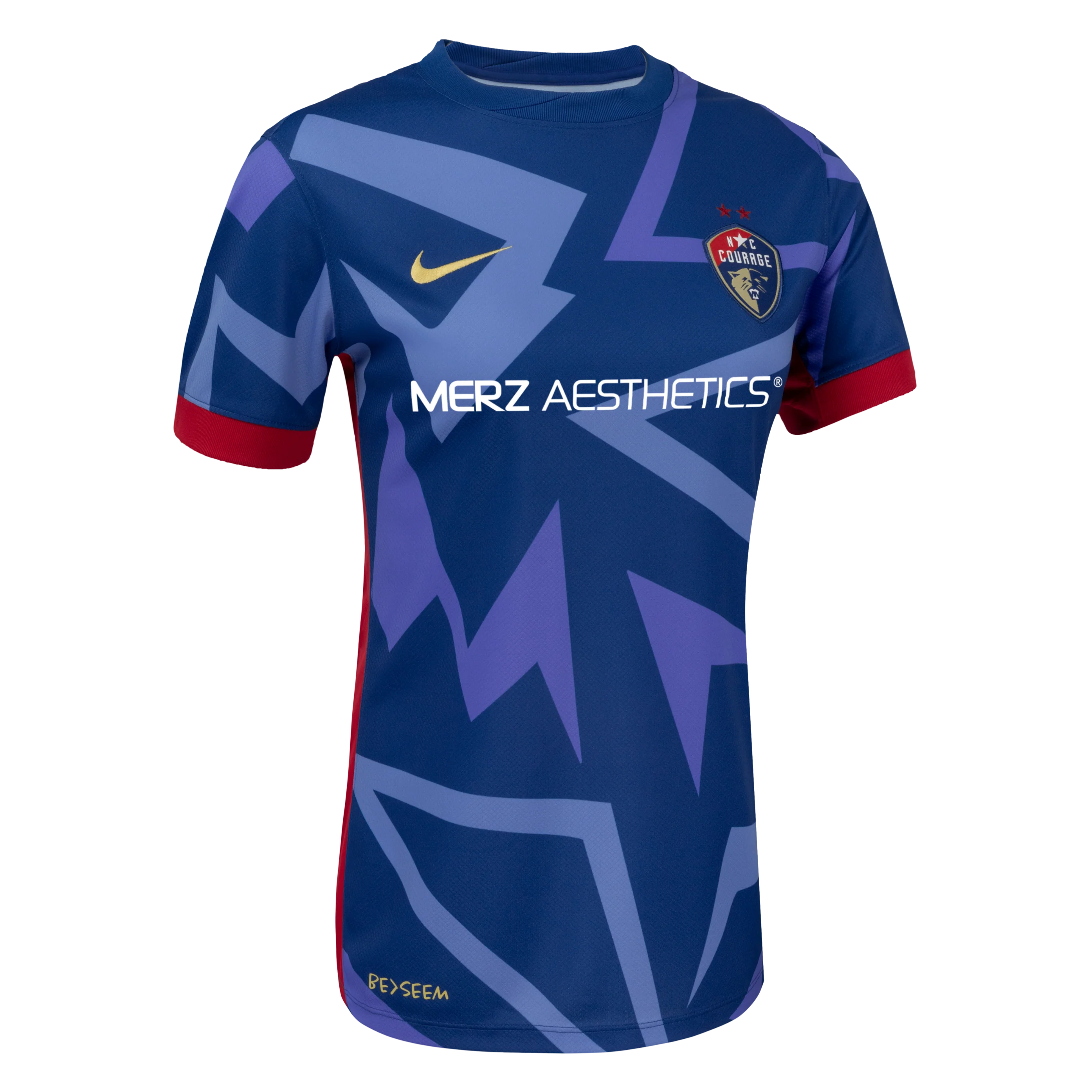2024 Women's NC Courage Nike Blue Primary Replica Customizable Jersey - Image 4