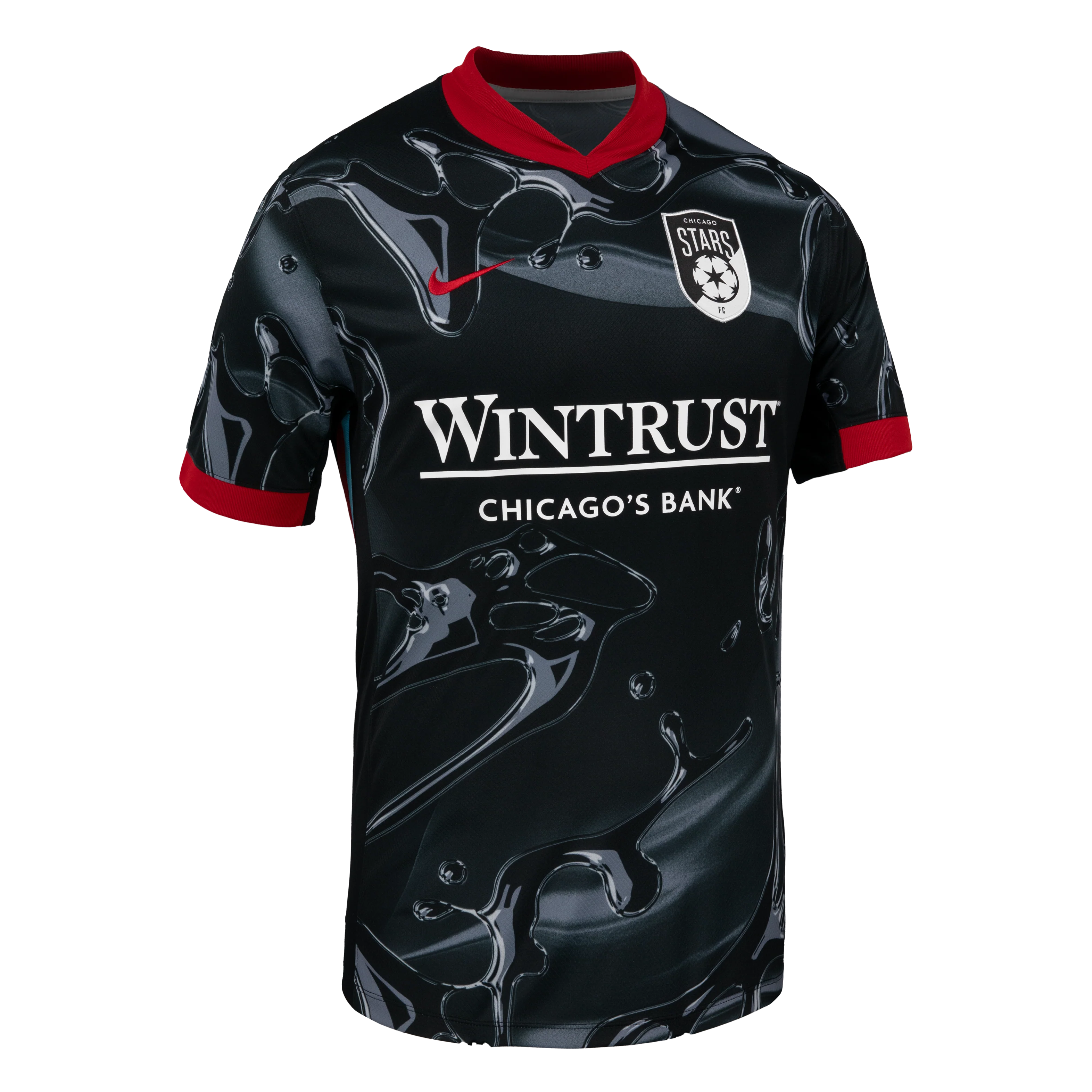 2025 Unisex Chicago Stars FC Nike Black Secondary Replica Customizable Jersey - Image 3