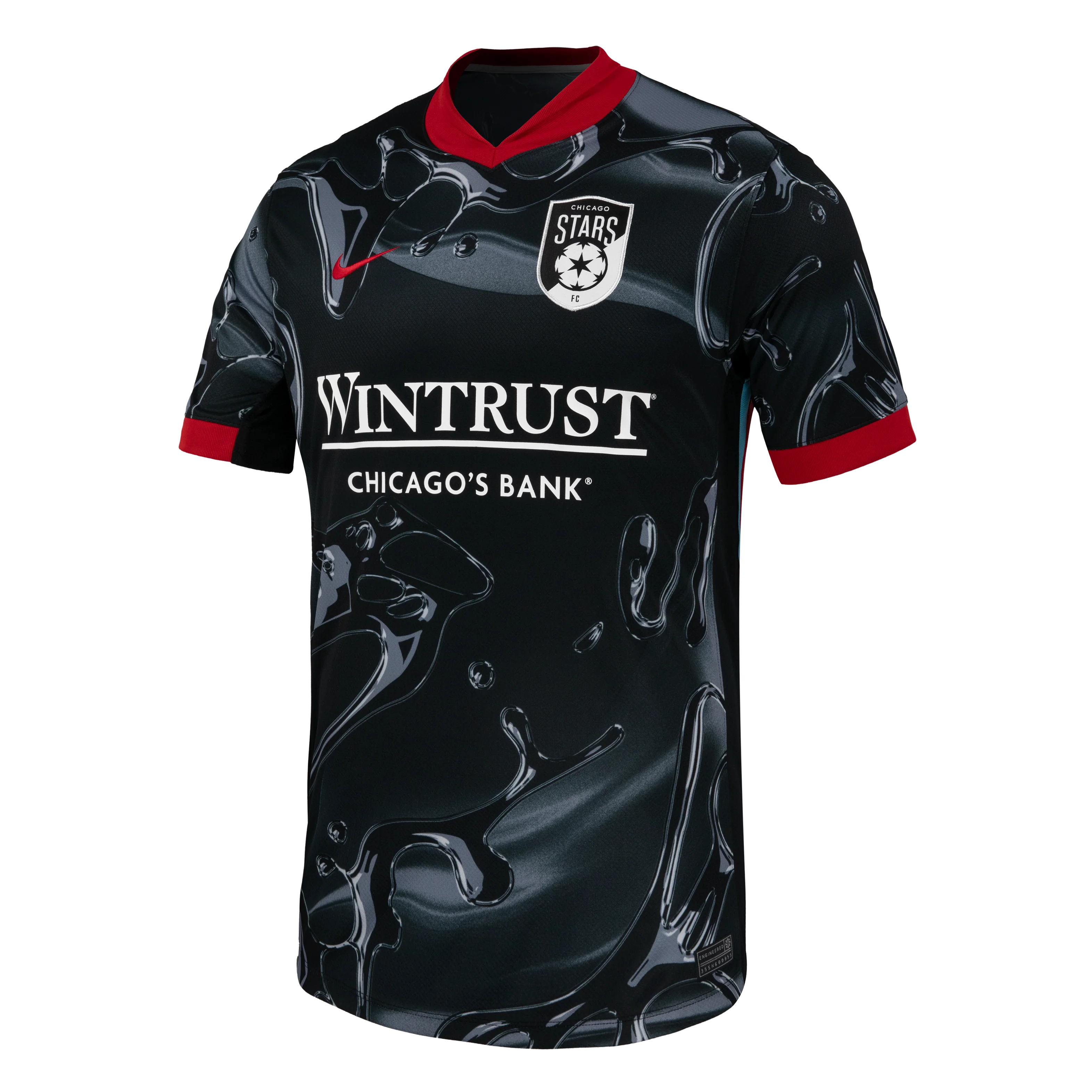 2025 Unisex Chicago Stars FC Nike Black Secondary Replica Customizable Jersey - Image 4