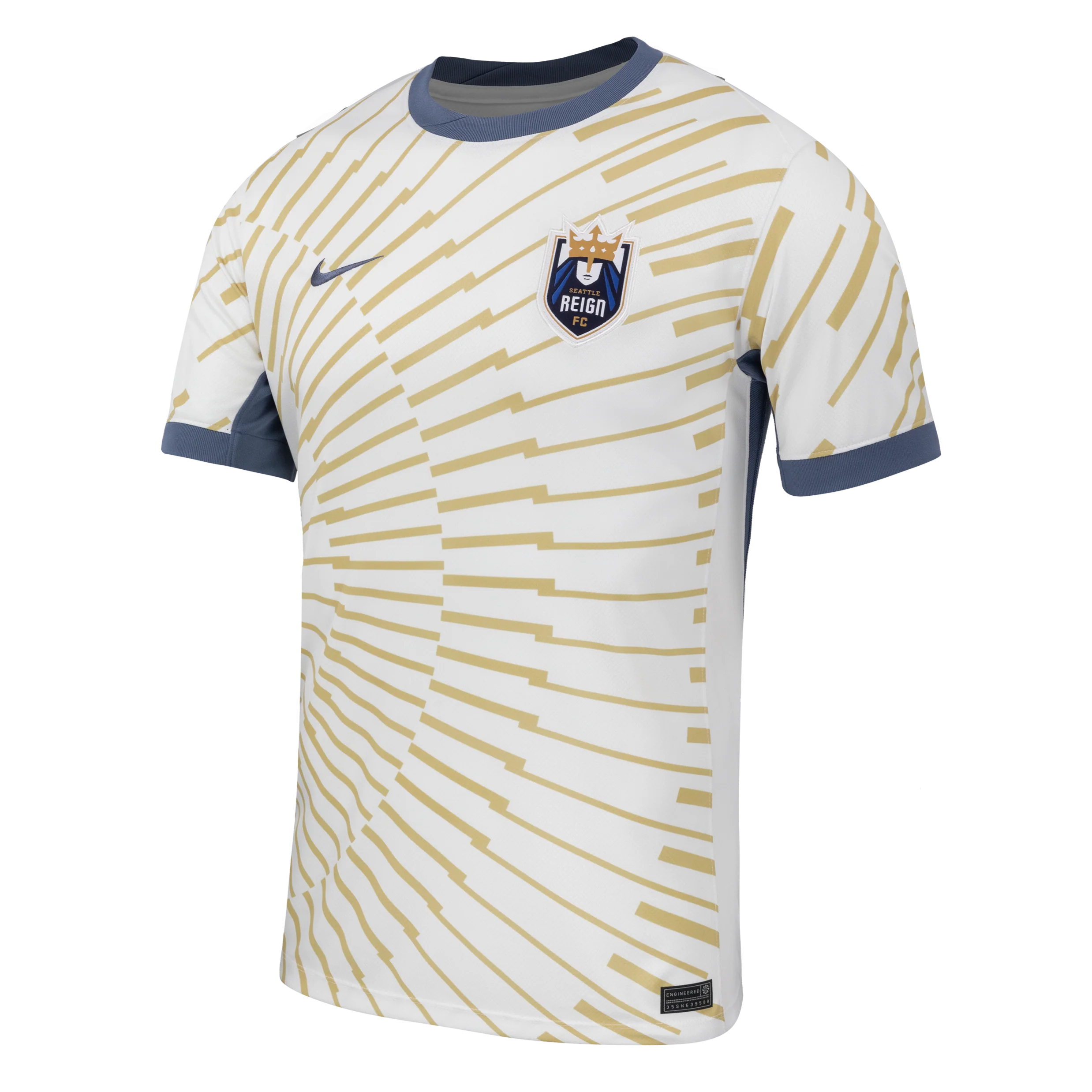 2025 Unisex Seattle Reign FC Nike White Rise Secondary Replica Customizable Jersey - Image 3