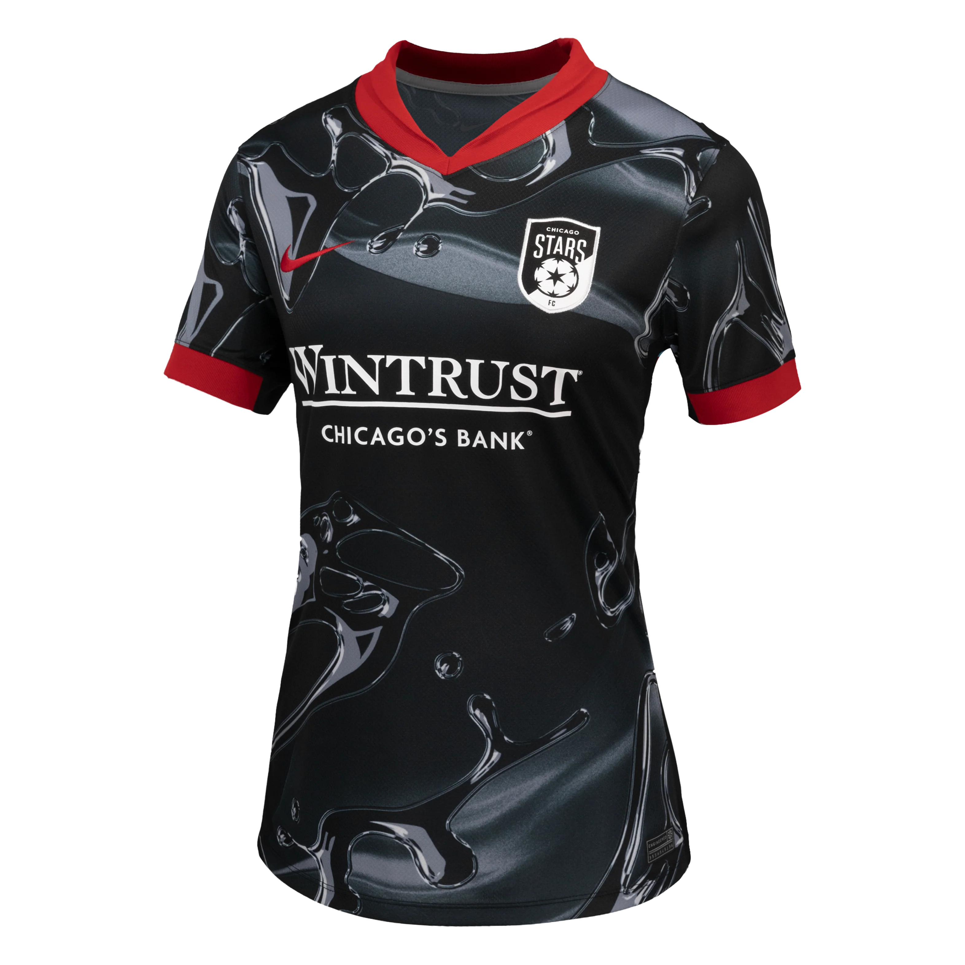 2025 Women's Chicago Stars FC Nike Black Secondary Replica Customizable Jersey - Image 3