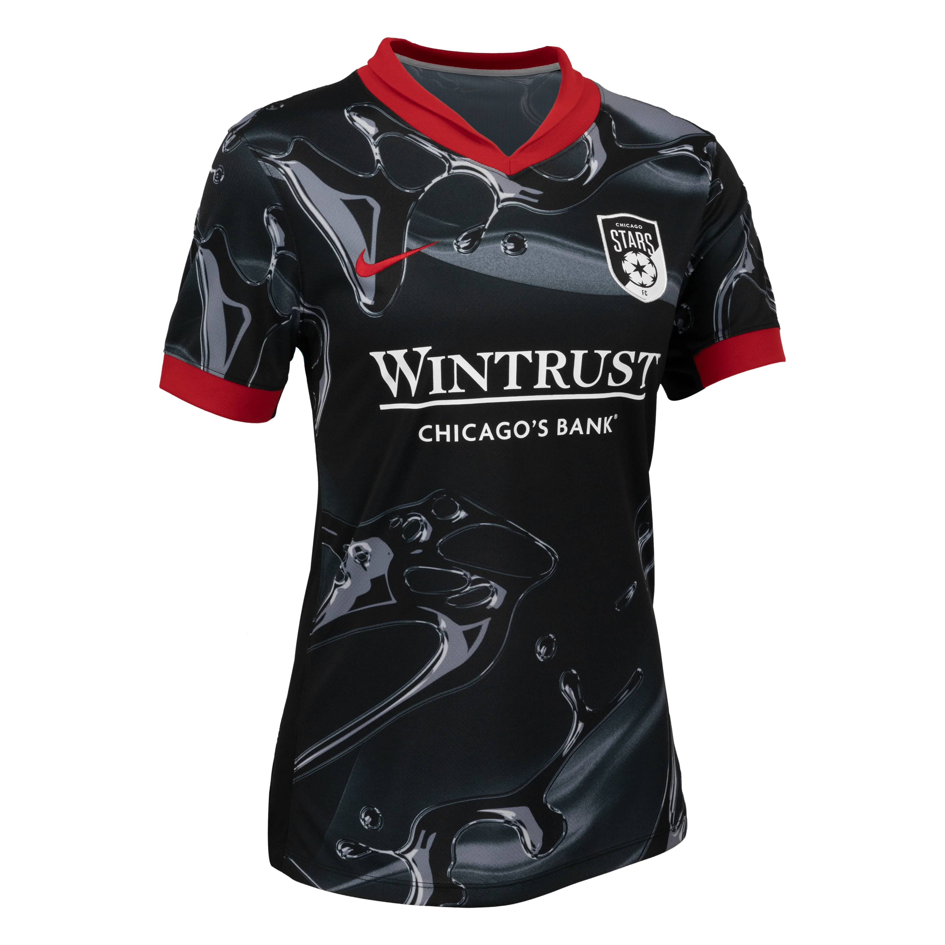 2025 Women's Chicago Stars FC Nike Black Secondary Replica Customizable Jersey - Image 4