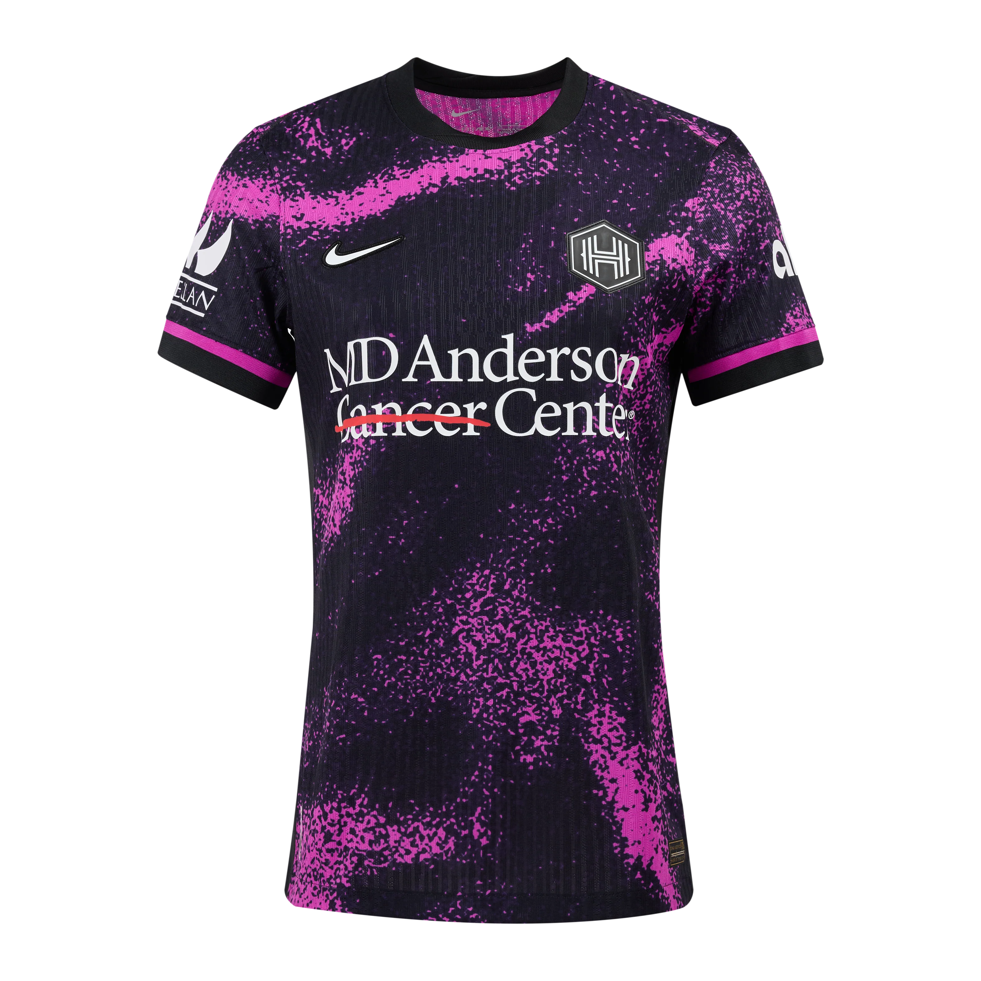 2025 Women's Houston Dash NWSL Purple Cosmic Storm Secondary Authentic Customizable Jersey