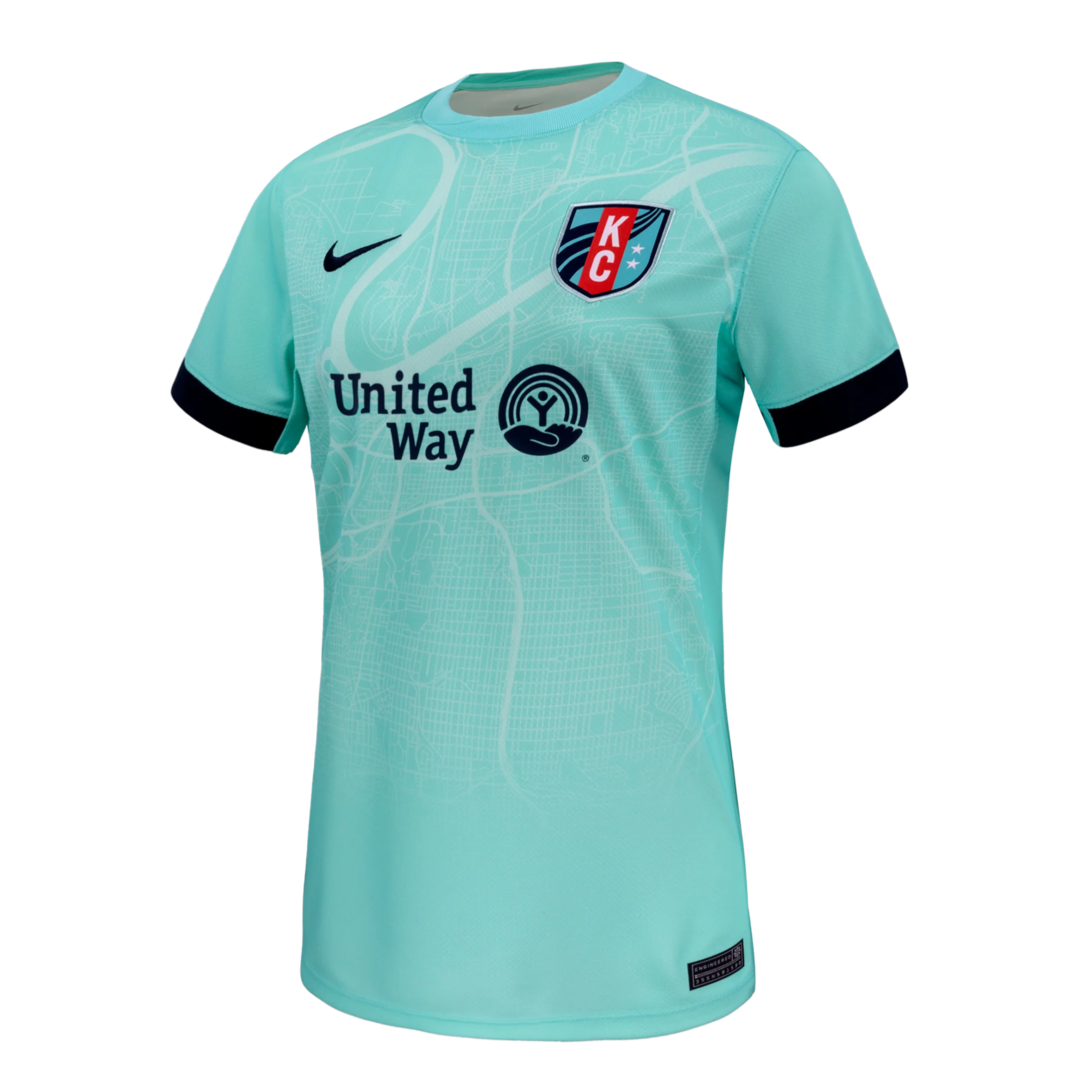 2025 Women's KC Current Nike Teal Secondary Replica Customizable Jersey - Image 4
