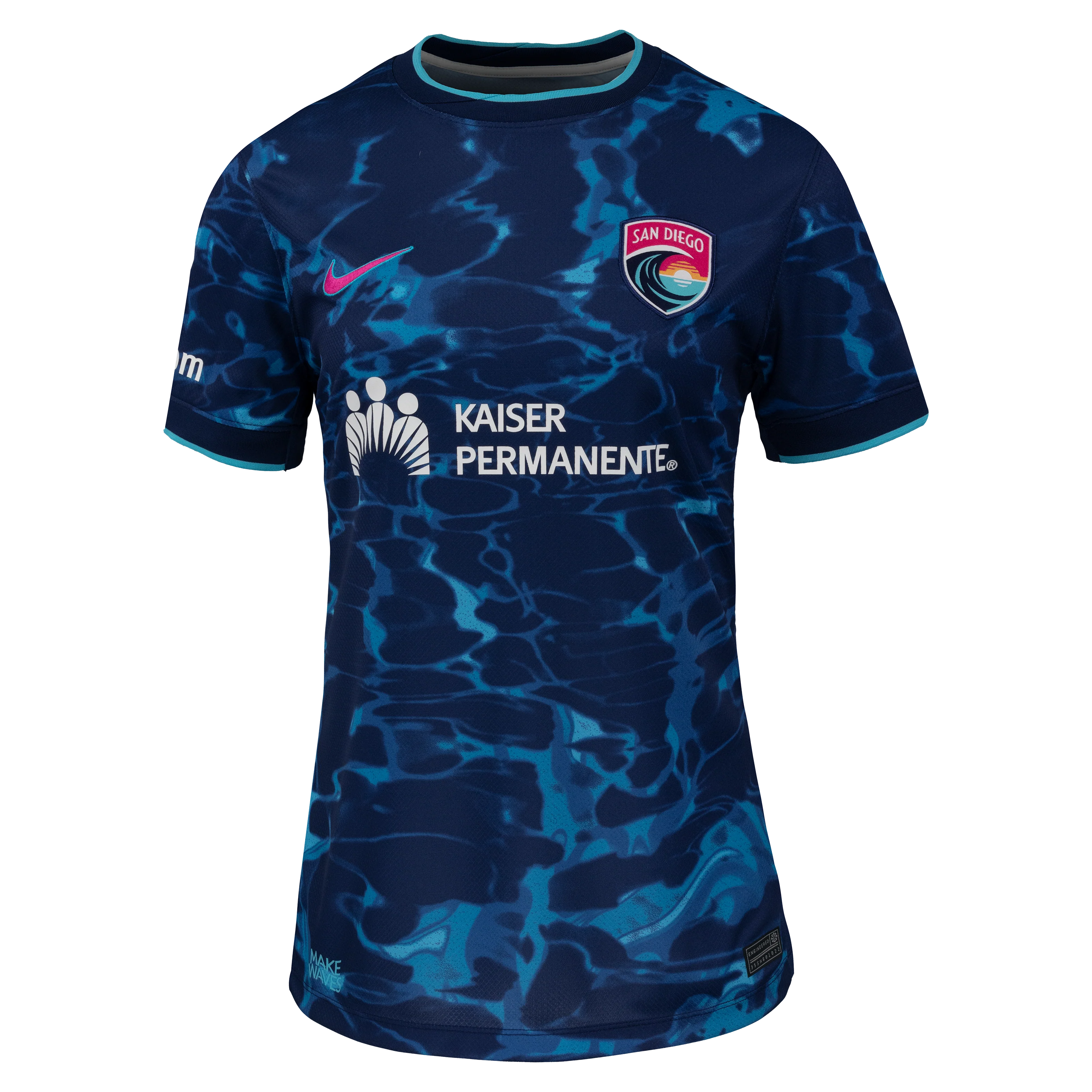 2025 Women's San Diego Wave Nike Blue Altamar Secondary Replica Customizable Jersey