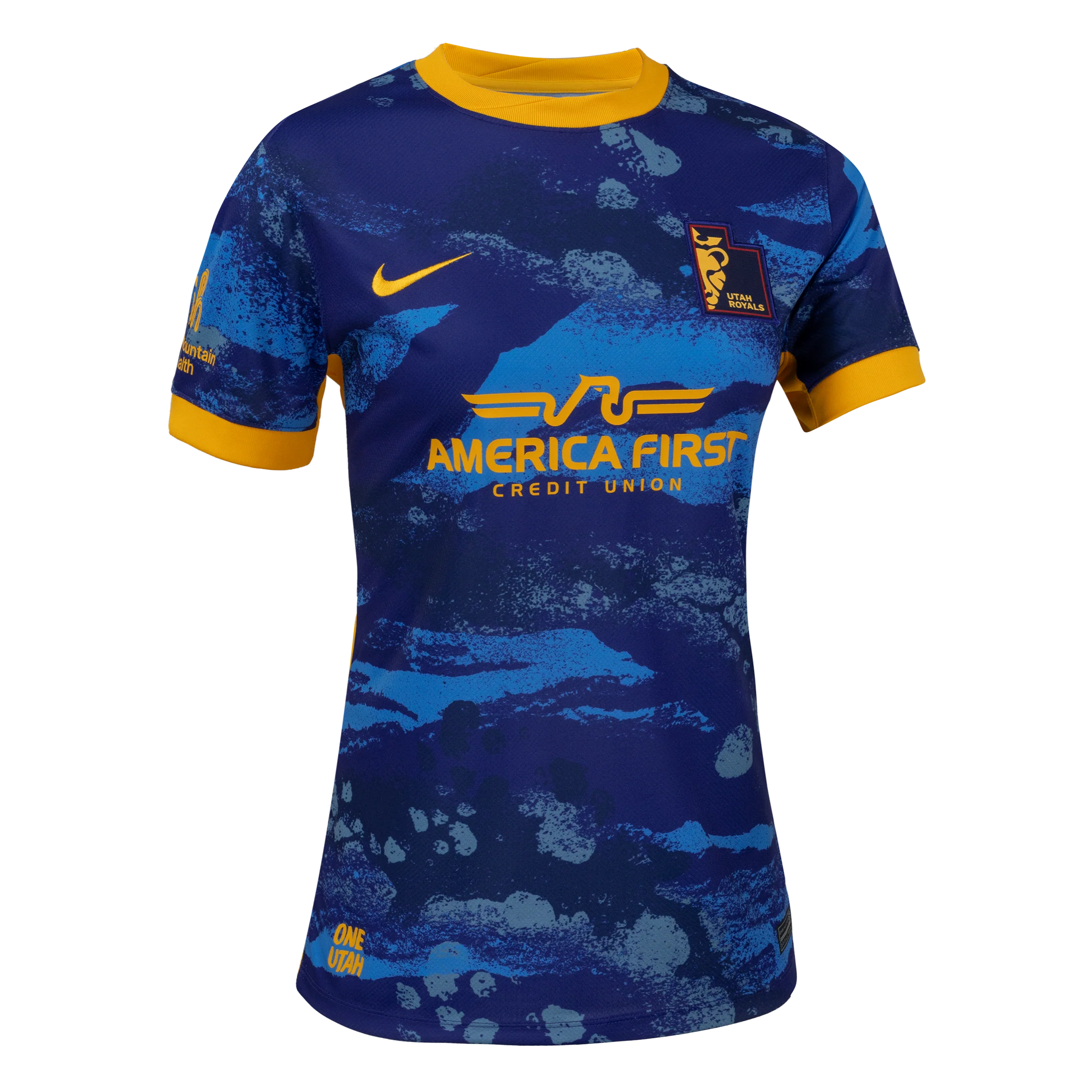 2025 Women's Utah Royals Nike Blue Great Salt Lake Replica Secondary Customizable Jersey - Image 4