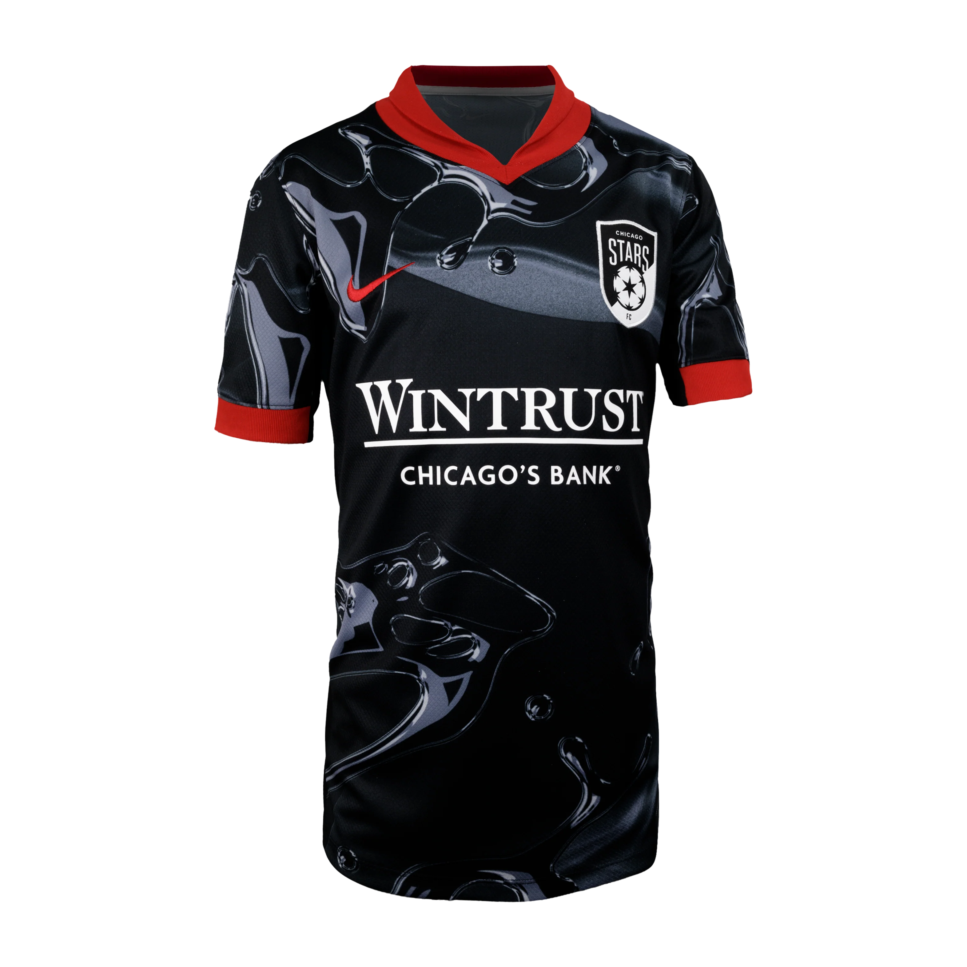 2025 Youth Chicago Stars FC Nike Black Secondary Replica Customizable Jersey - Image 4
