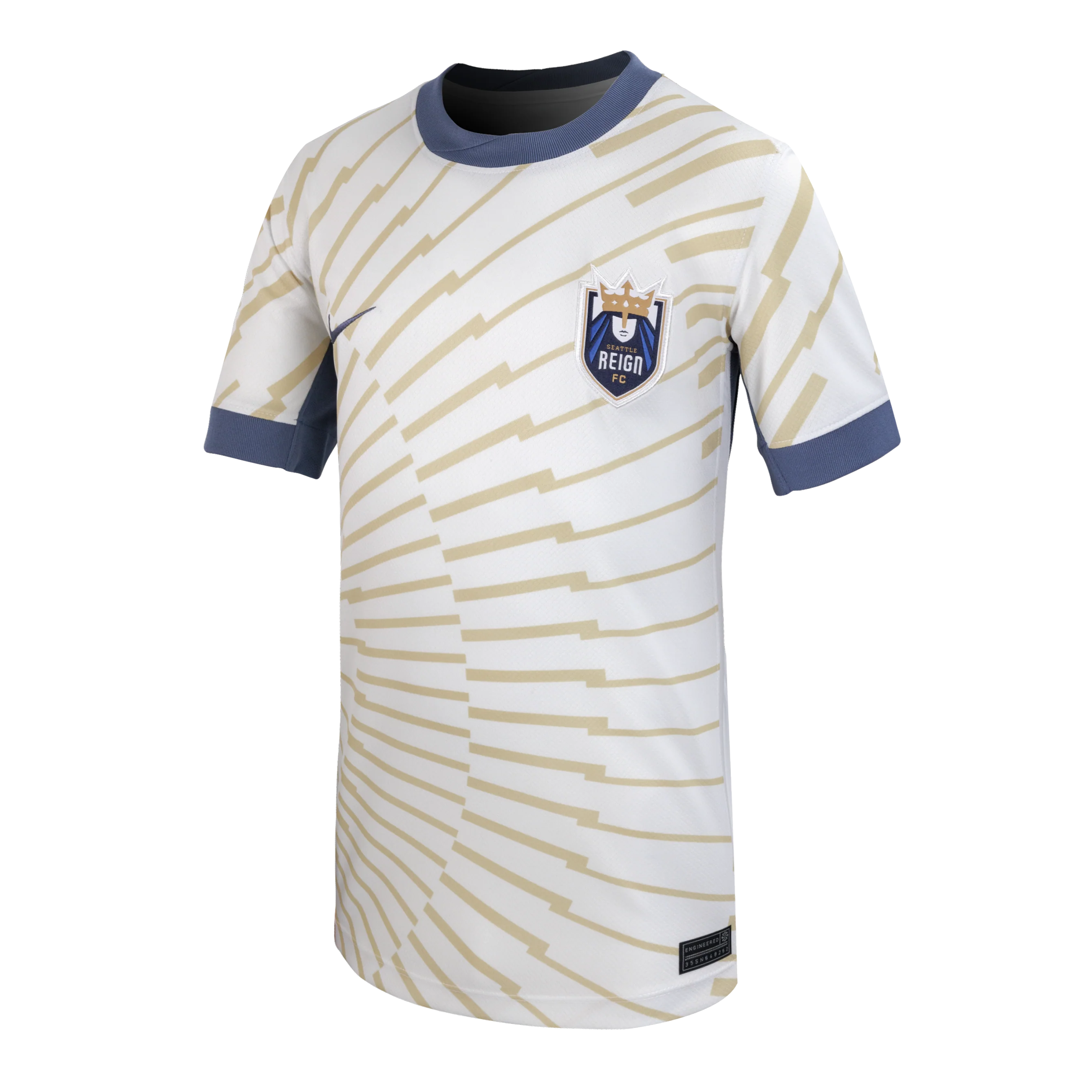 2025 Youth Seattle Reign FC Nike White Rise Secondary Replica Customizable Jersey - Image 3