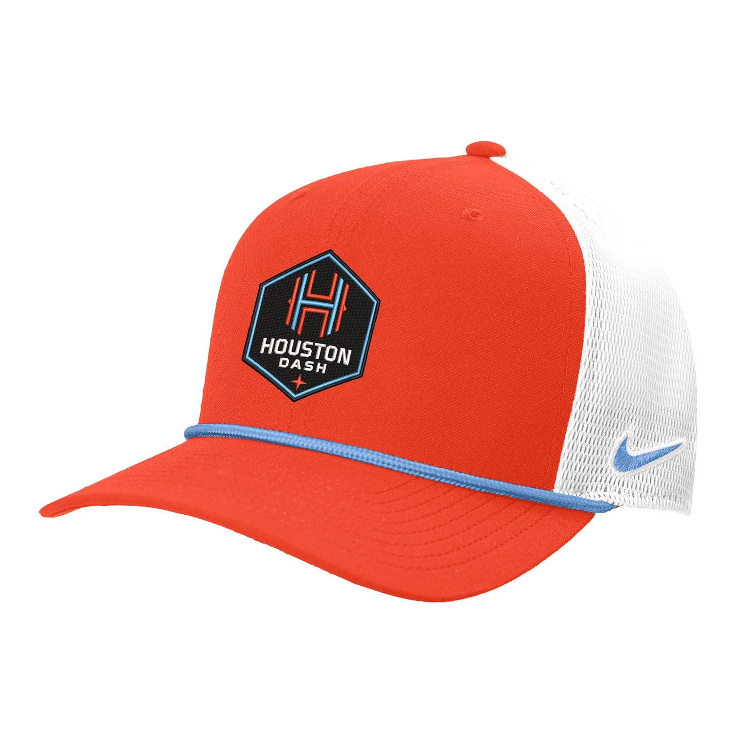 Unisex Houston Dash Nike Orange Rope Trucker Hat
