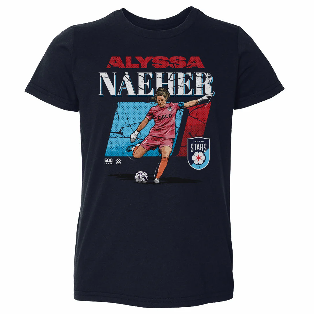 Toddler Chicago Stars Alyssa Naeher Cracked Number Tee