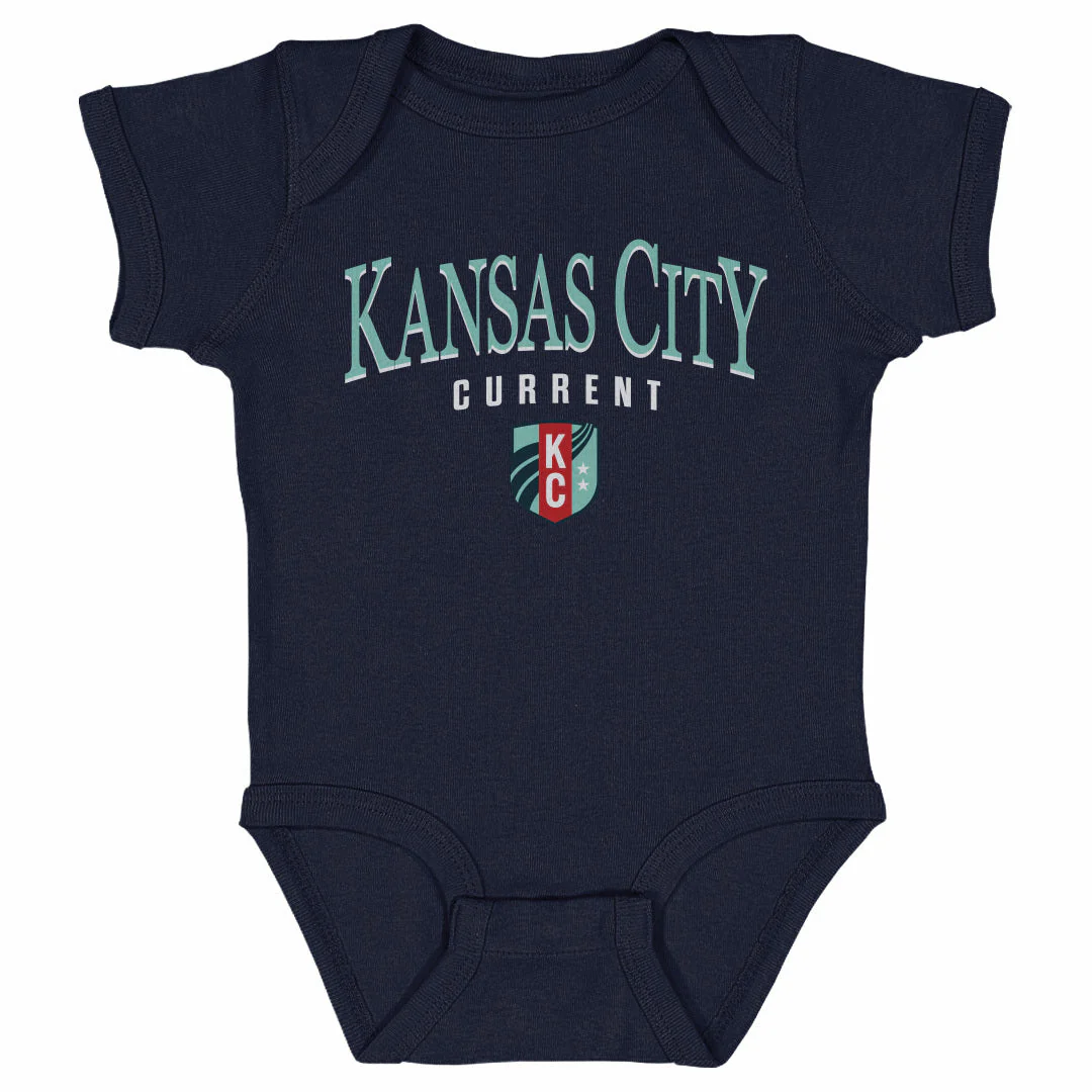 Infant KC Current Arched Wordmark Onesie