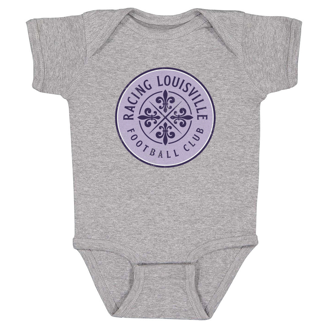 Infant Racing Louisville Black Vintage Primary Logo Onesie - Image 5