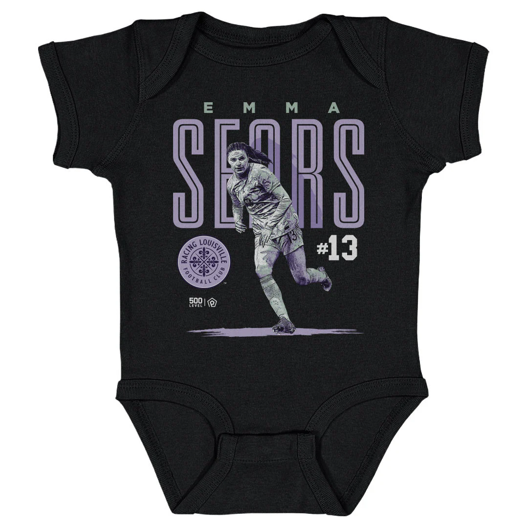 Infant Racing Louisville Emma Sears Cracked Number Onesie