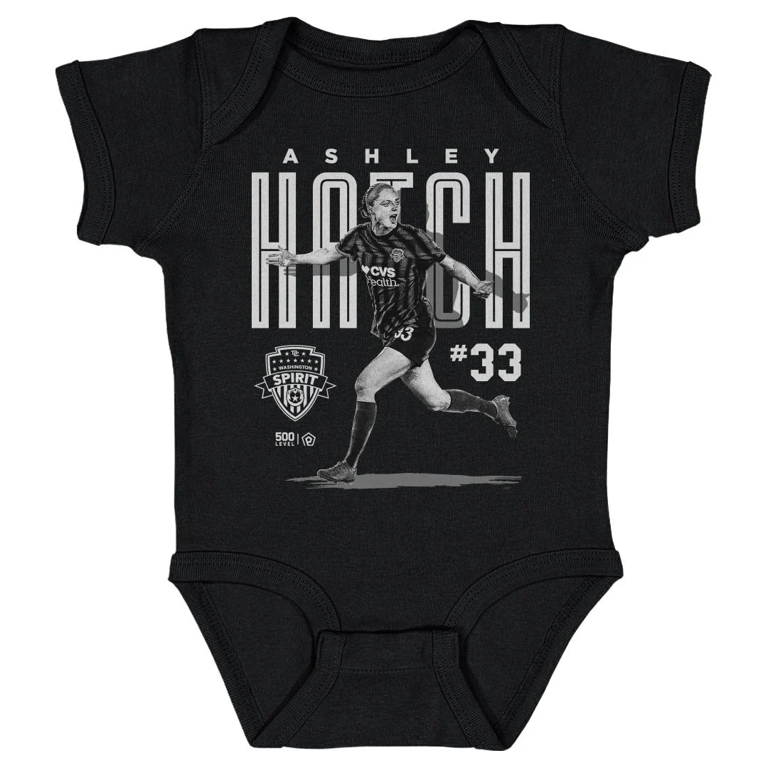 Infant Washington Spirit Black Ashley Hatch Bitmap Onesie