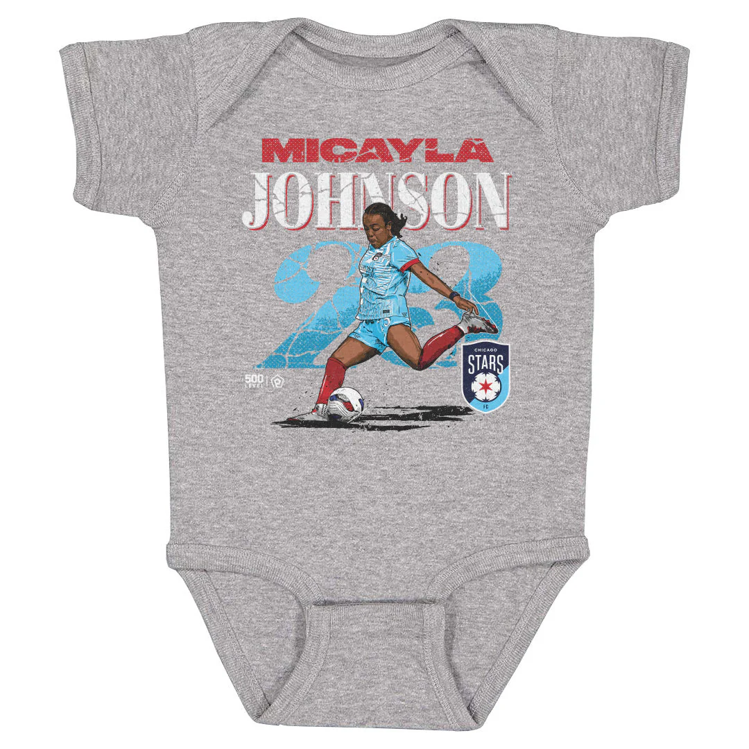 Infant Chicago Stars Micayla Johnson Cracked Number Onesie