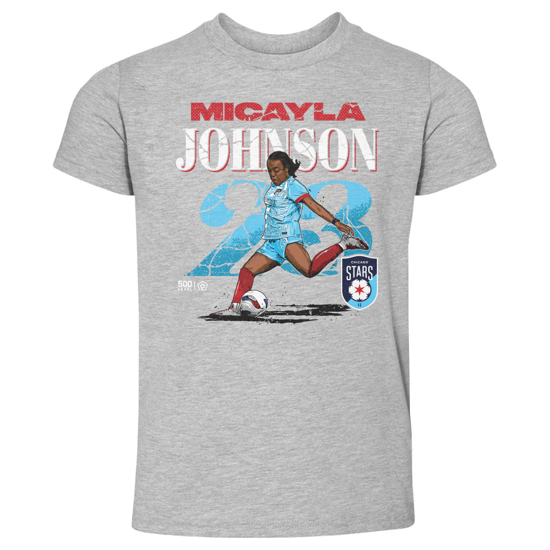 Toddler Chicago Stars Micayla Johnson Cracked Number Tee