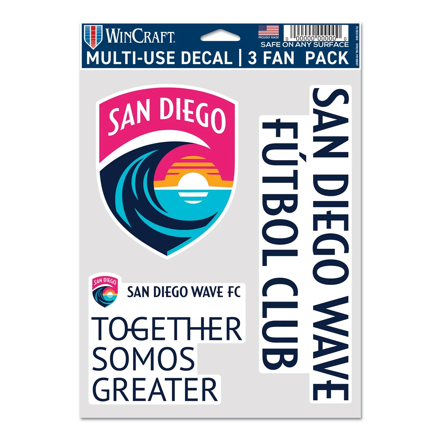 San Diego Wave 3-Pack Stickers