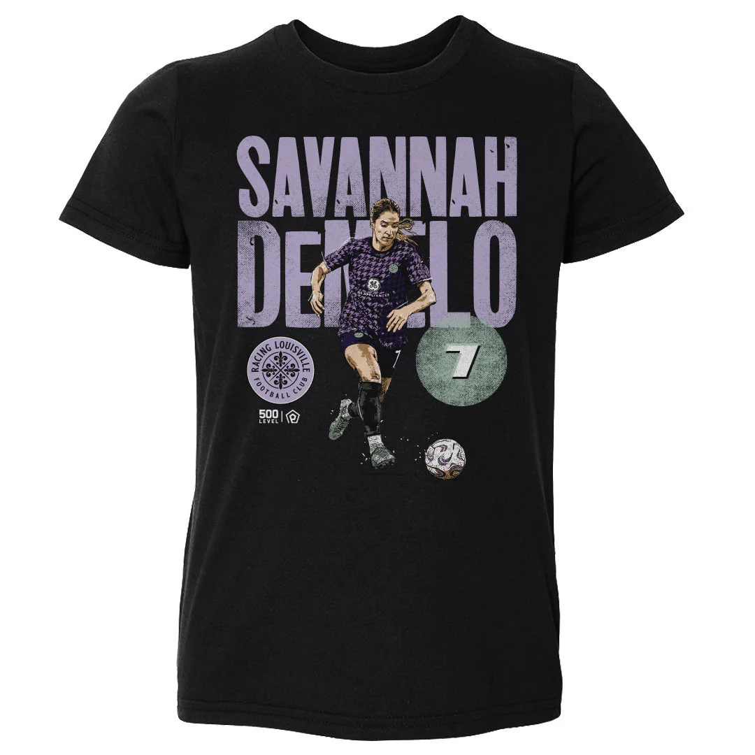 Toddler Racing Louisville Black Savannah DeMelo Bold Tee