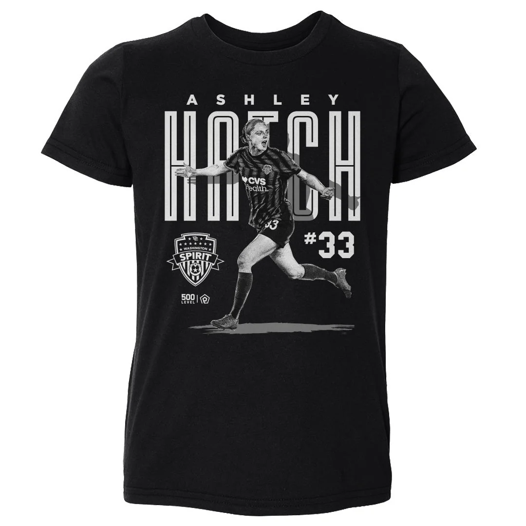 Toddler Washington Spirit Black Ashley Hatch Bitmap Tee