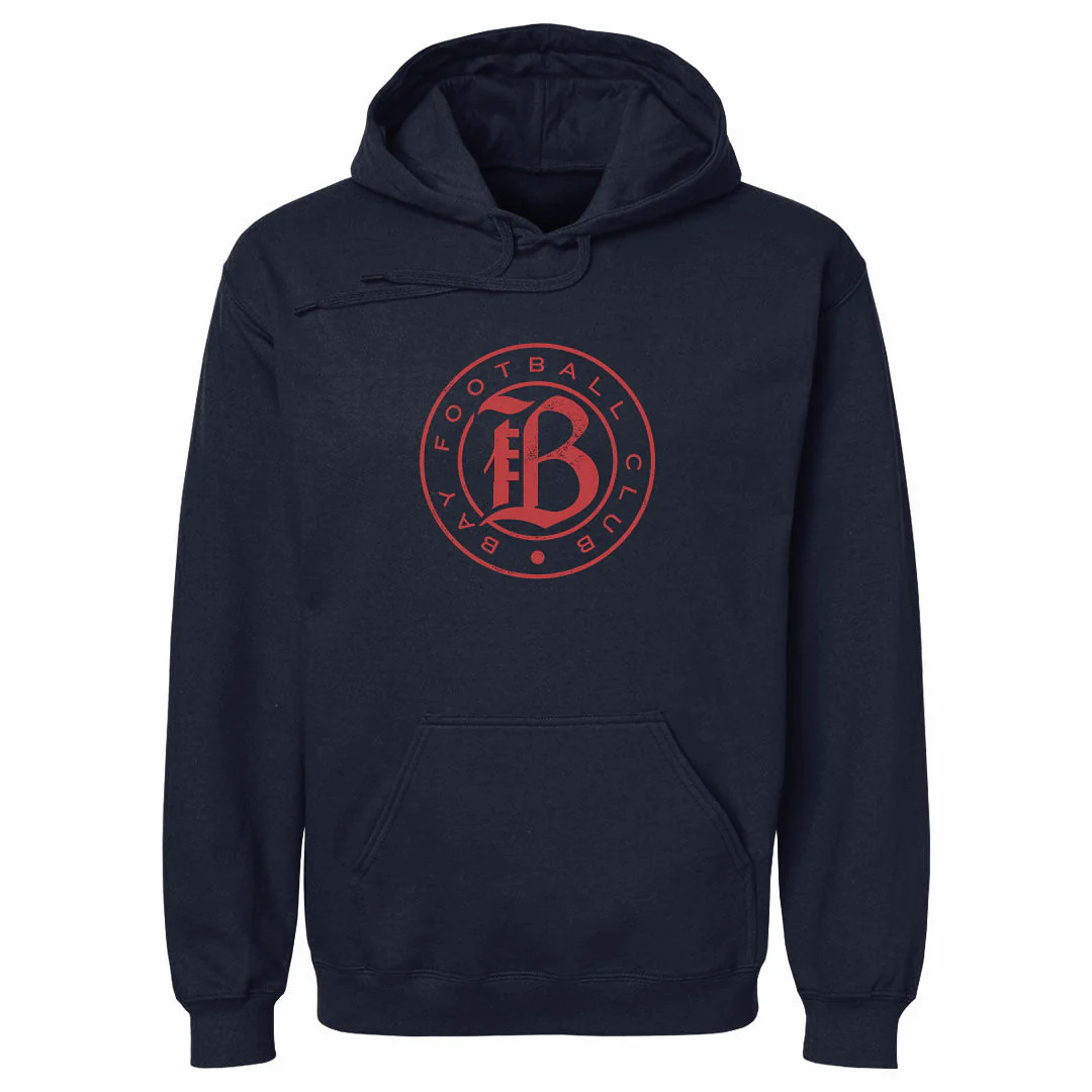 Unisex Bay FC Navy Vintage Primary Logo Hoodie