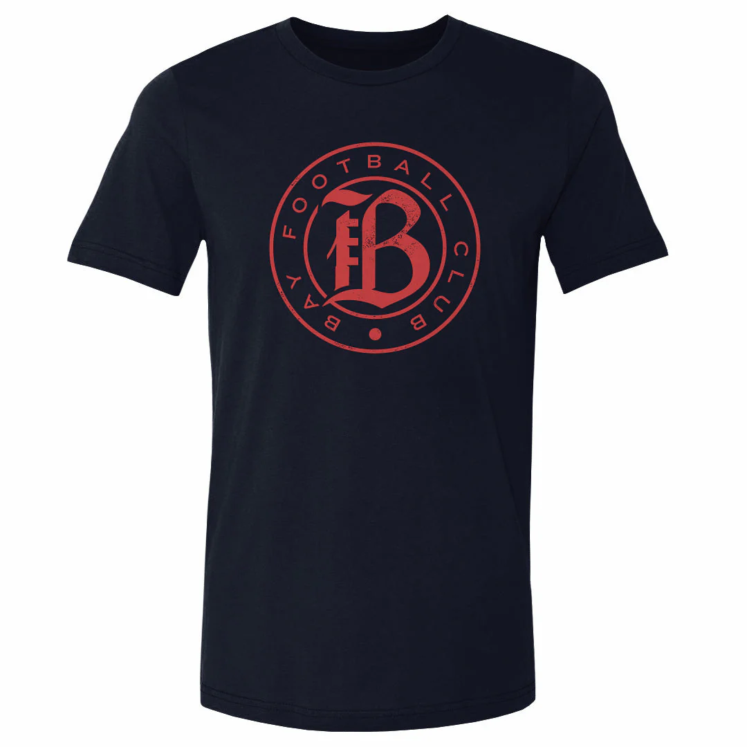 Unisex Bay FC Navy Vintage Primary Logo Tee