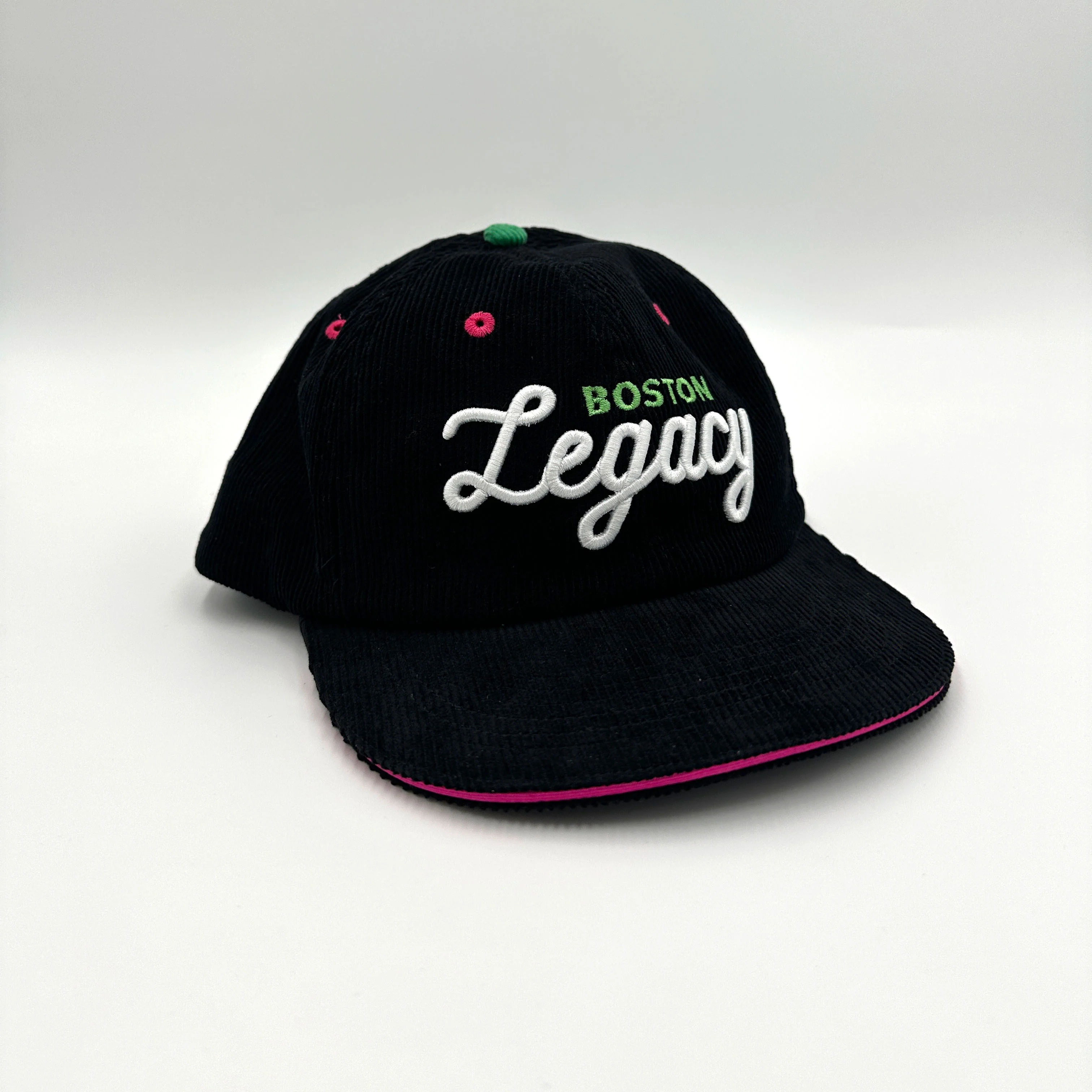 Unisex Boston Legacy FC Black Cord Hat - Image 4