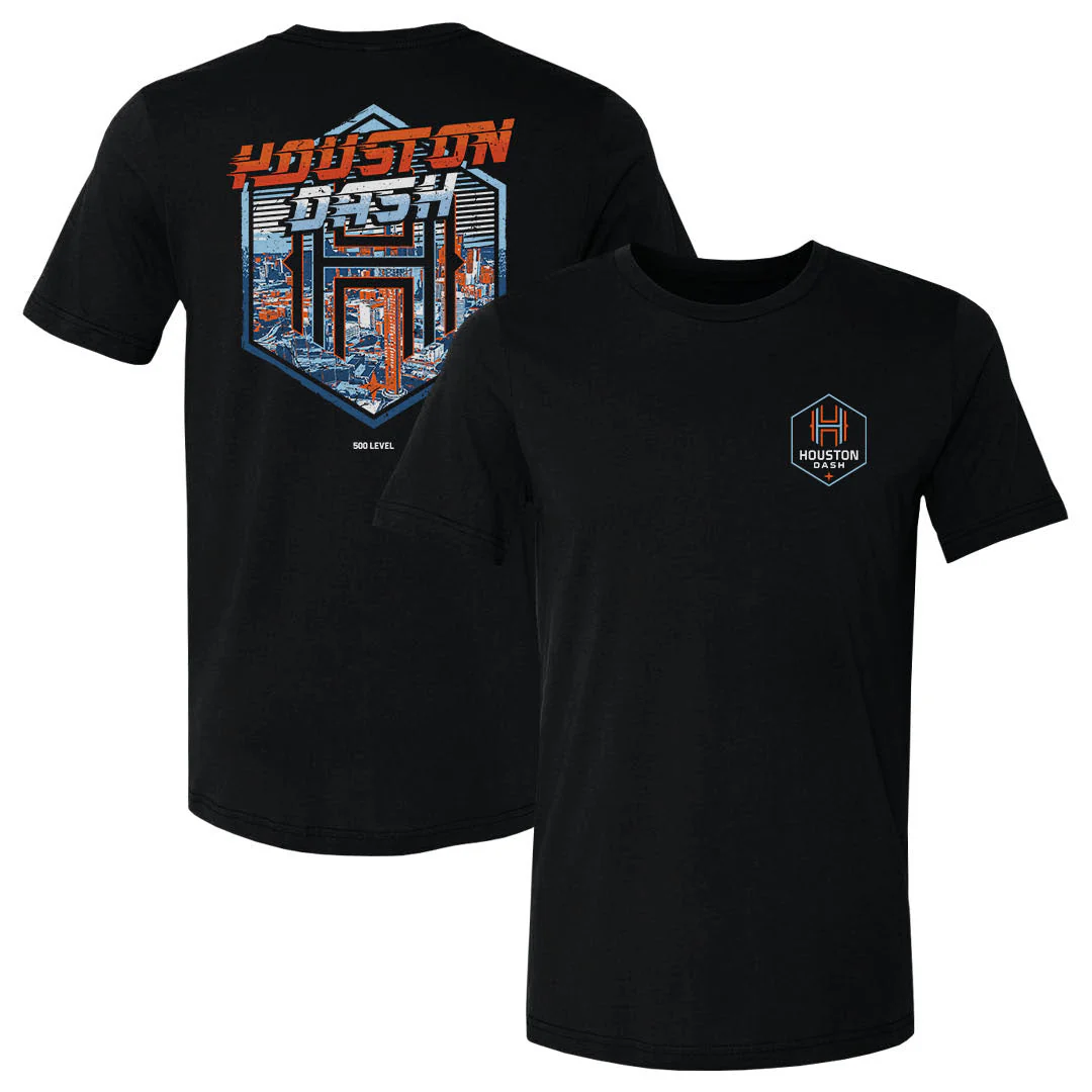 Unisex Houston Dash Black Hometown Tee