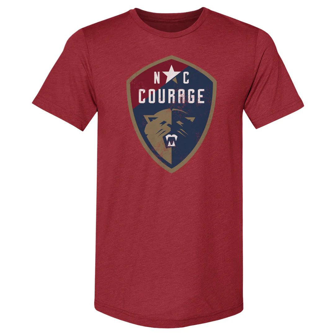 Unisex NC Courage Vintage Primary Logo Slim-Fit Tee - Image 7