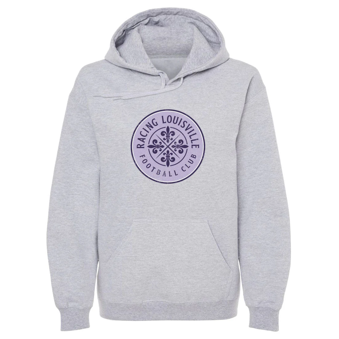 Unisex Racing Louisville Black Vintage Primary Logo Hoodie - Image 2