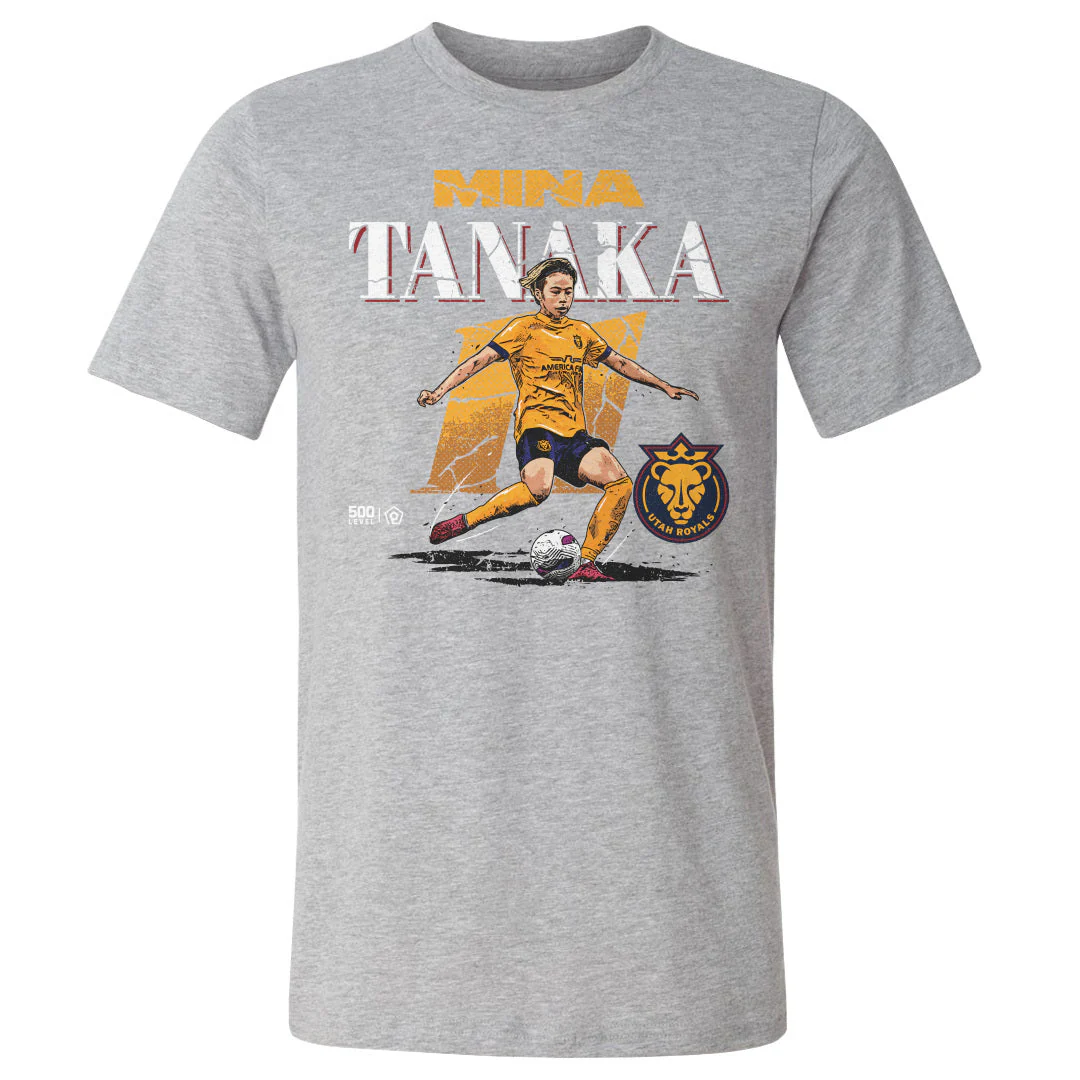 Unisex Utah Royals Mina Tanaka Cracked Number Tee