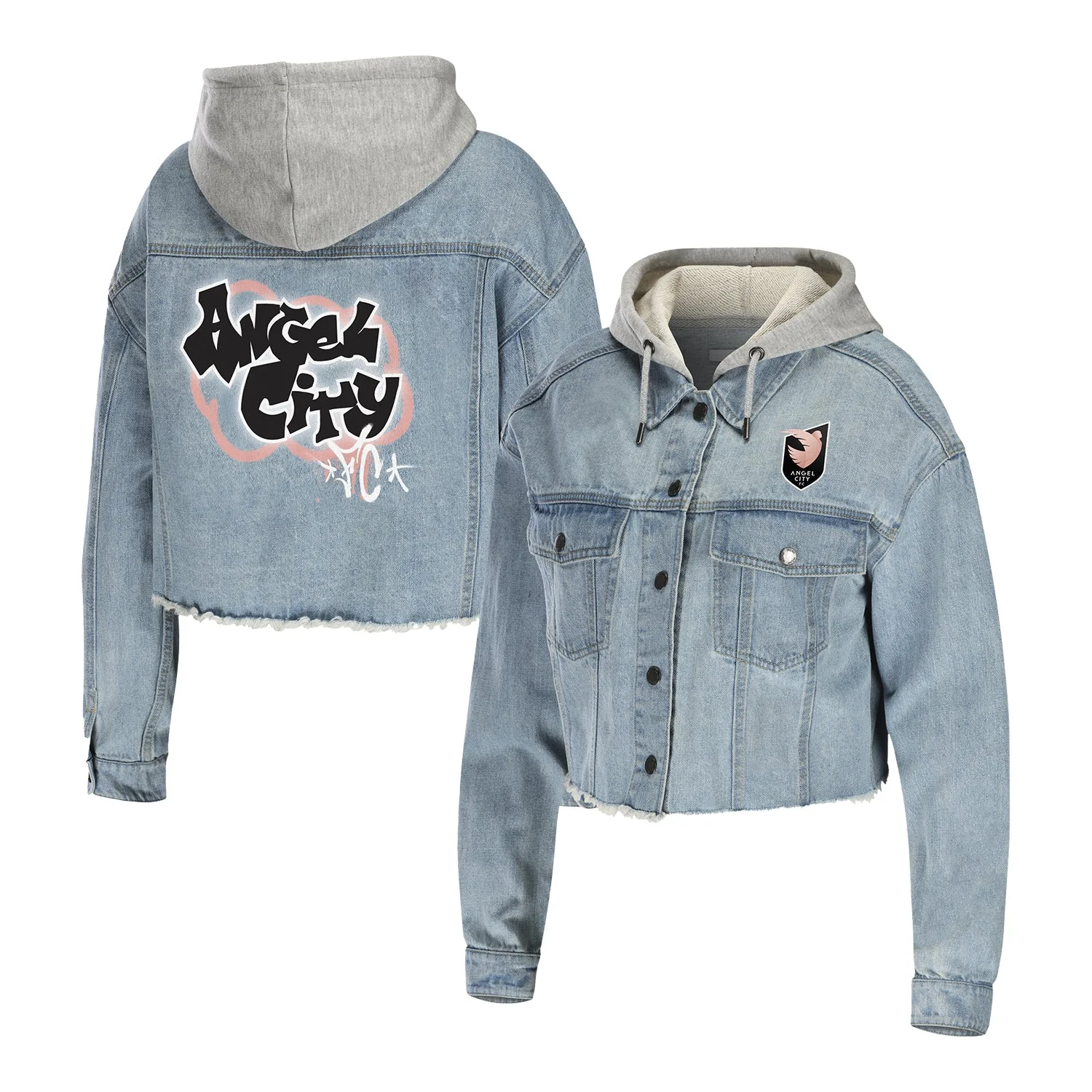 Women's Angel City FC WEAR Cropped Denim Jacket