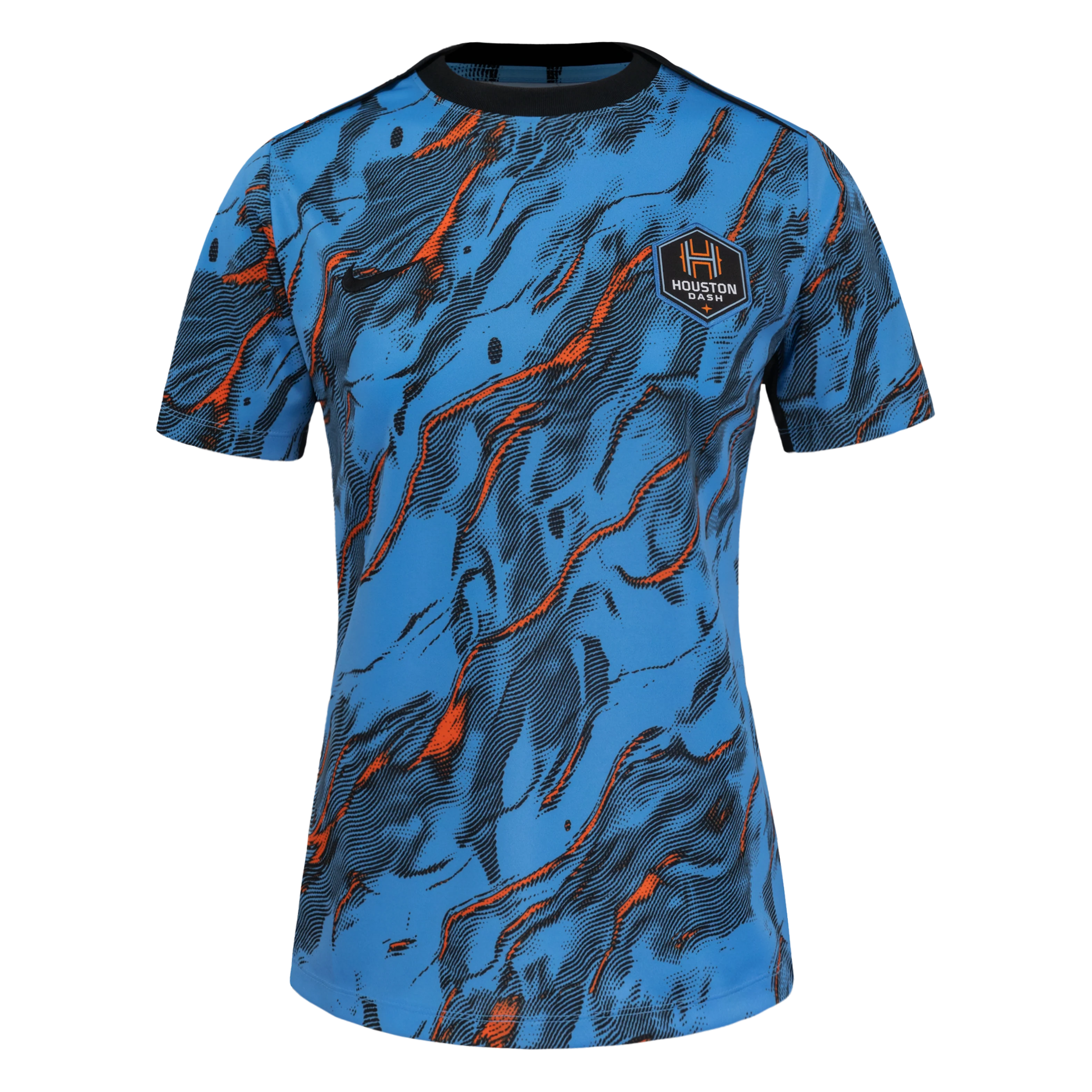 Women's Houston Dash Nike Blue 2025 Pre-Match Top