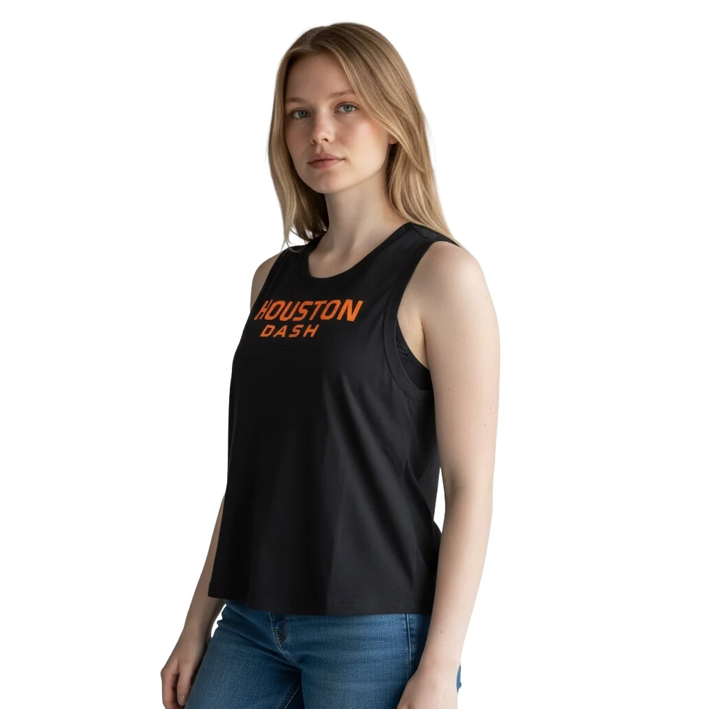 Women's Houston Dash North Cropped Tank - Image 2