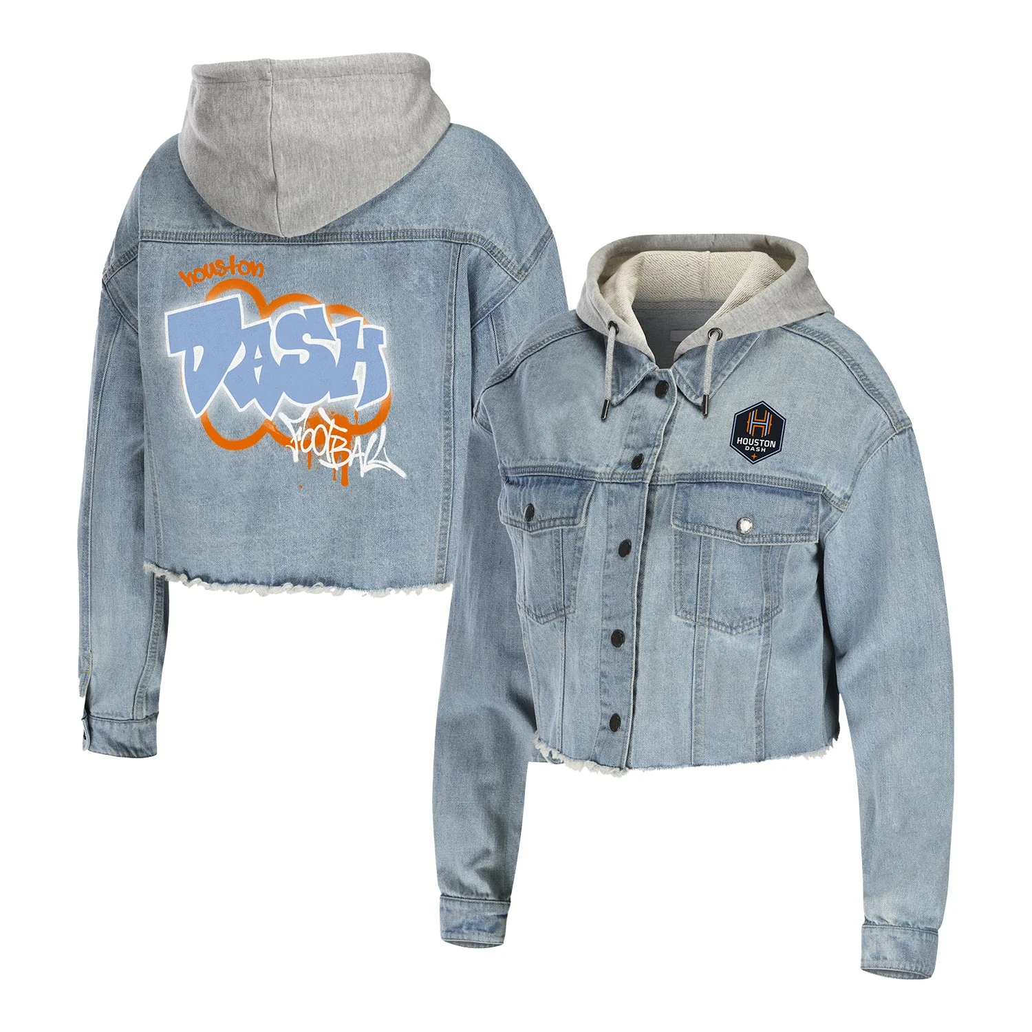 Women's Houston Dash WEAR Cropped Denim Jacket