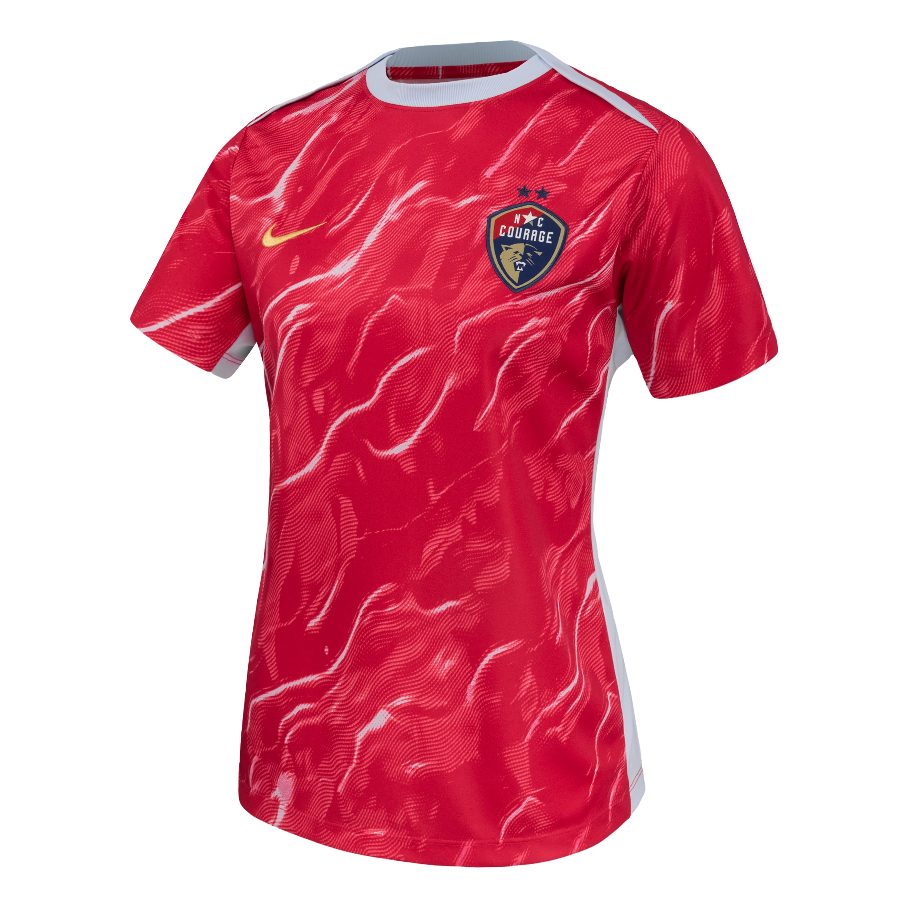 Women's NC Courage Nike Red 2025 Pre-Match Top - Image 2