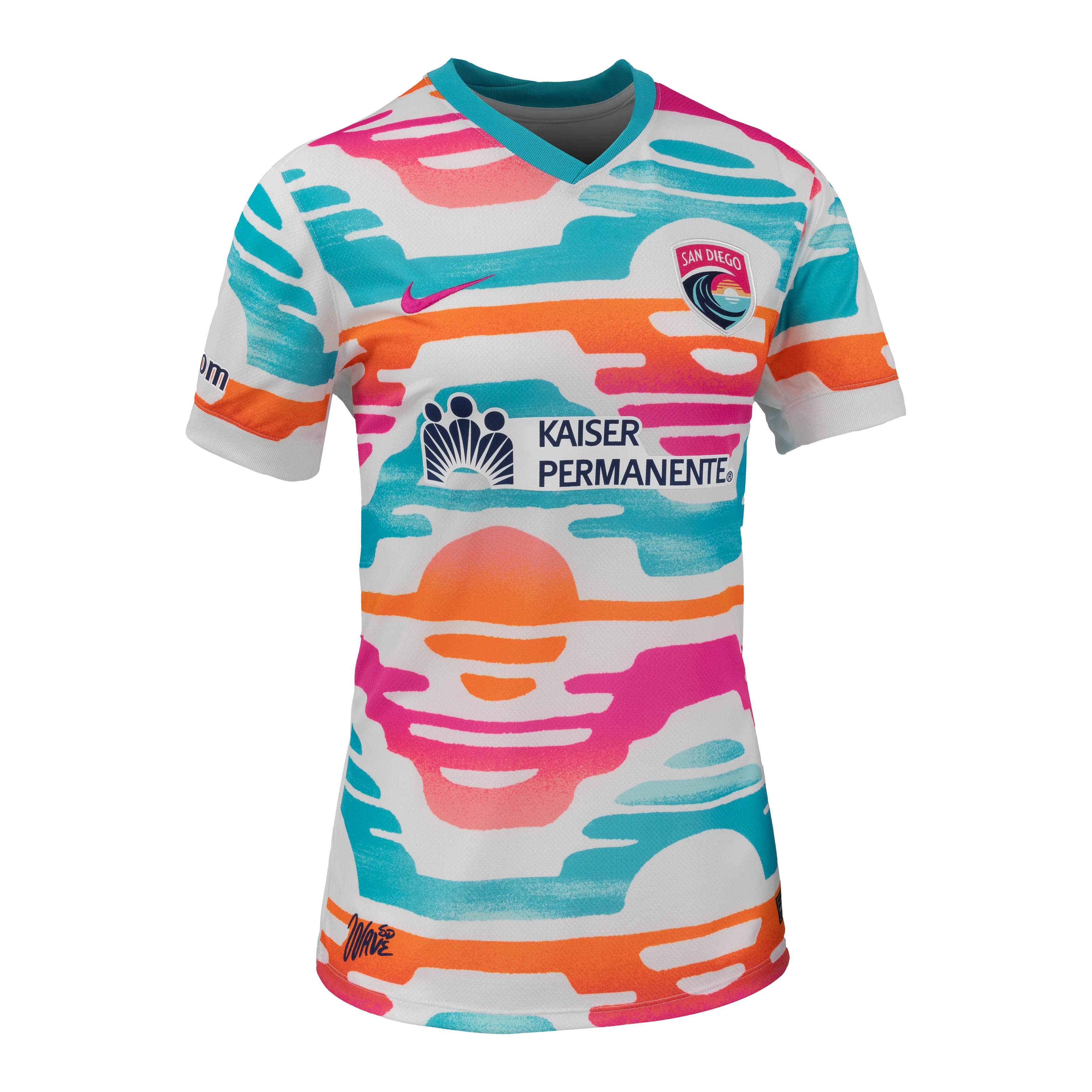 Women's San Diego Wave Nike White 2024 Primary Replica Jersey - Image 3