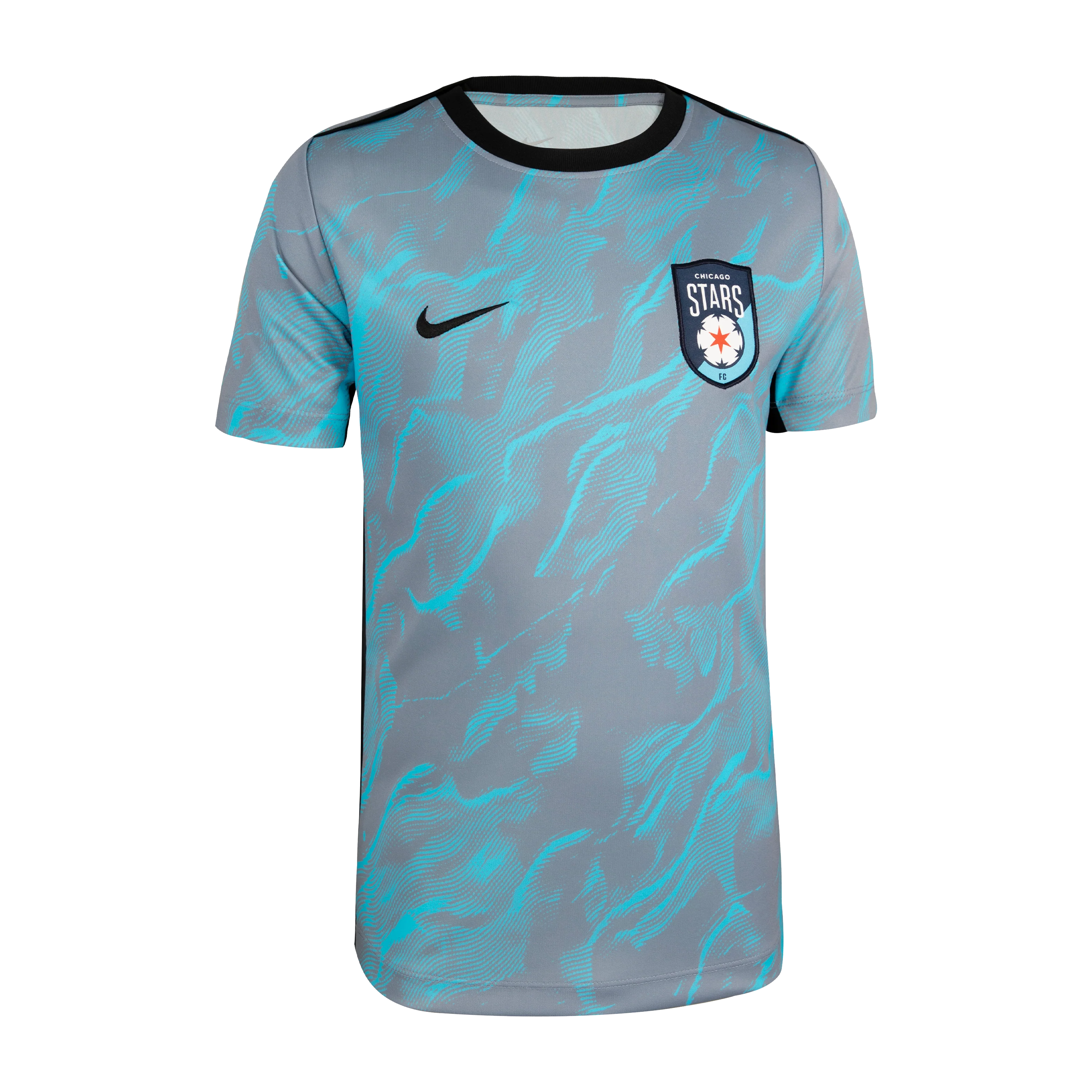 Youth Chicago Stars Nike Blue 2025 Pre-Match Top - Image 3