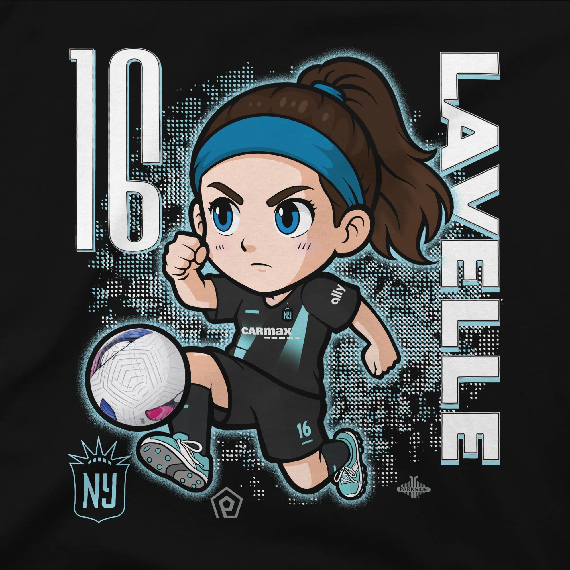 Youth NJ/NY Gotham FC Rose Lavelle Chibi Tee - Image 3