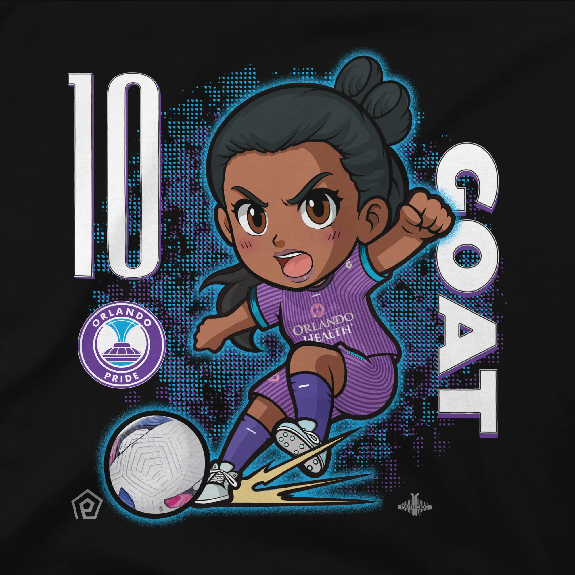 Unisex Orlando Pride Marta GOAT Chibi Tee - Image 3