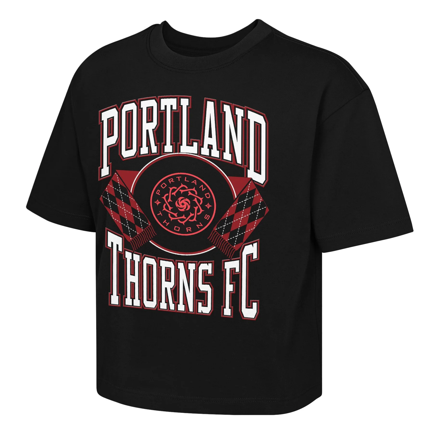 Youth Portland Thorns FC Stack Short Sleeve Boxy Tee