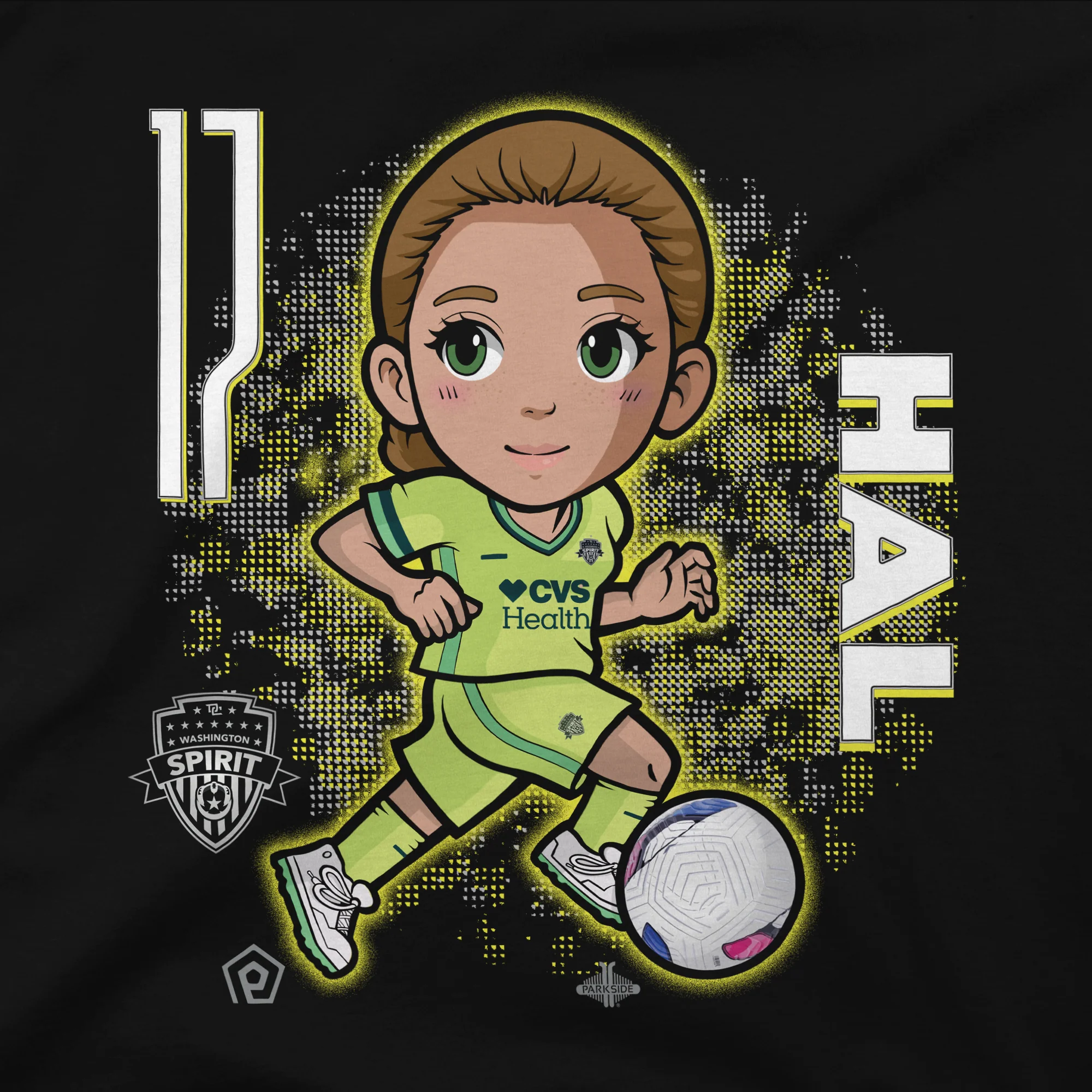 Youth Washington Spirit Hal Hershfelt Chibi Tee - Image 3
