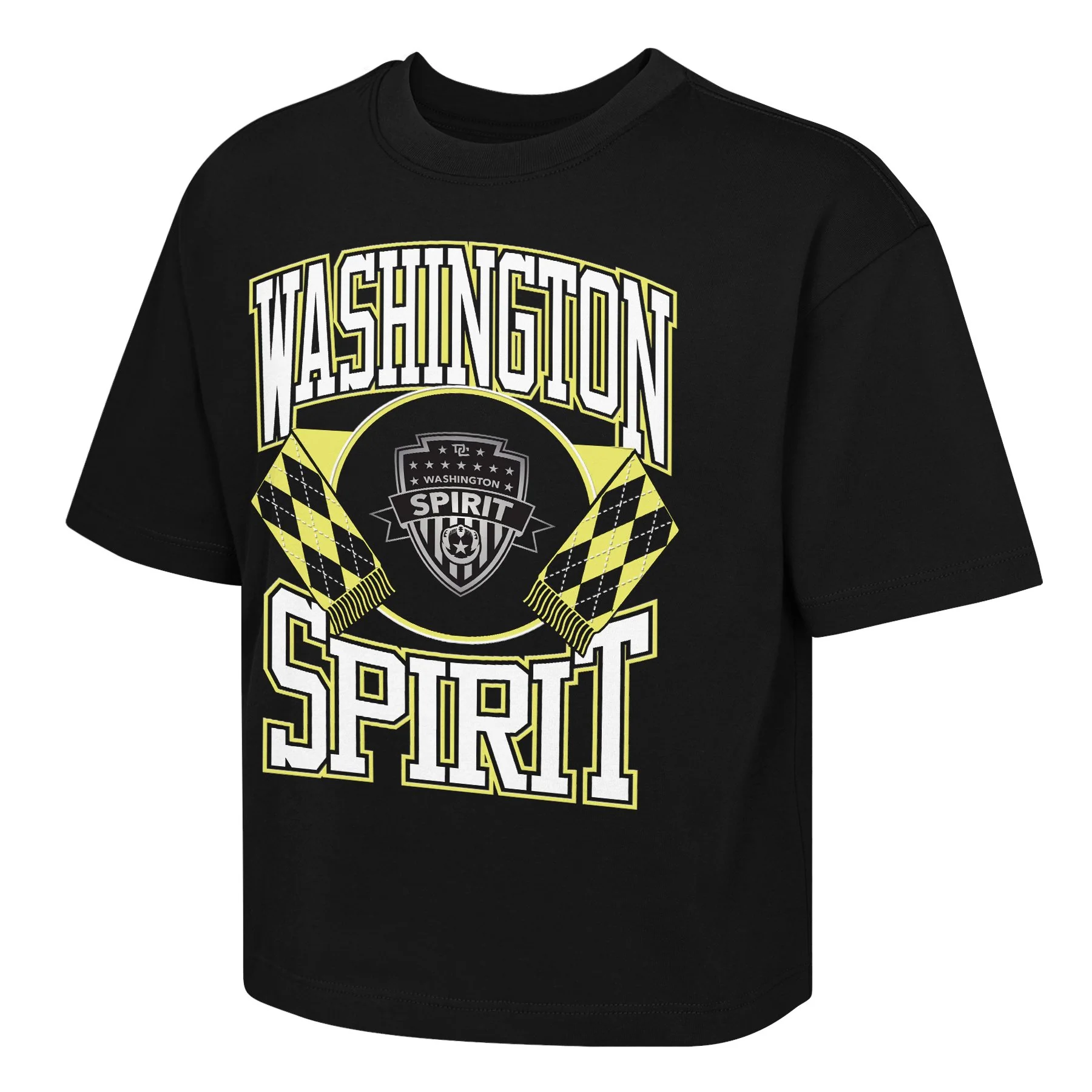 Youth Washington Spirit Stack Short Sleeve Boxy Tee